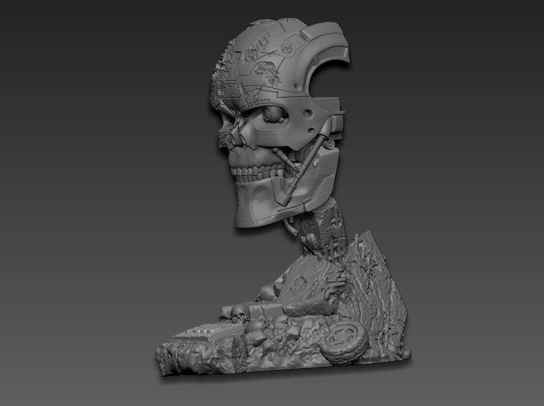 Terminator T-600- Replica 3D print model_27