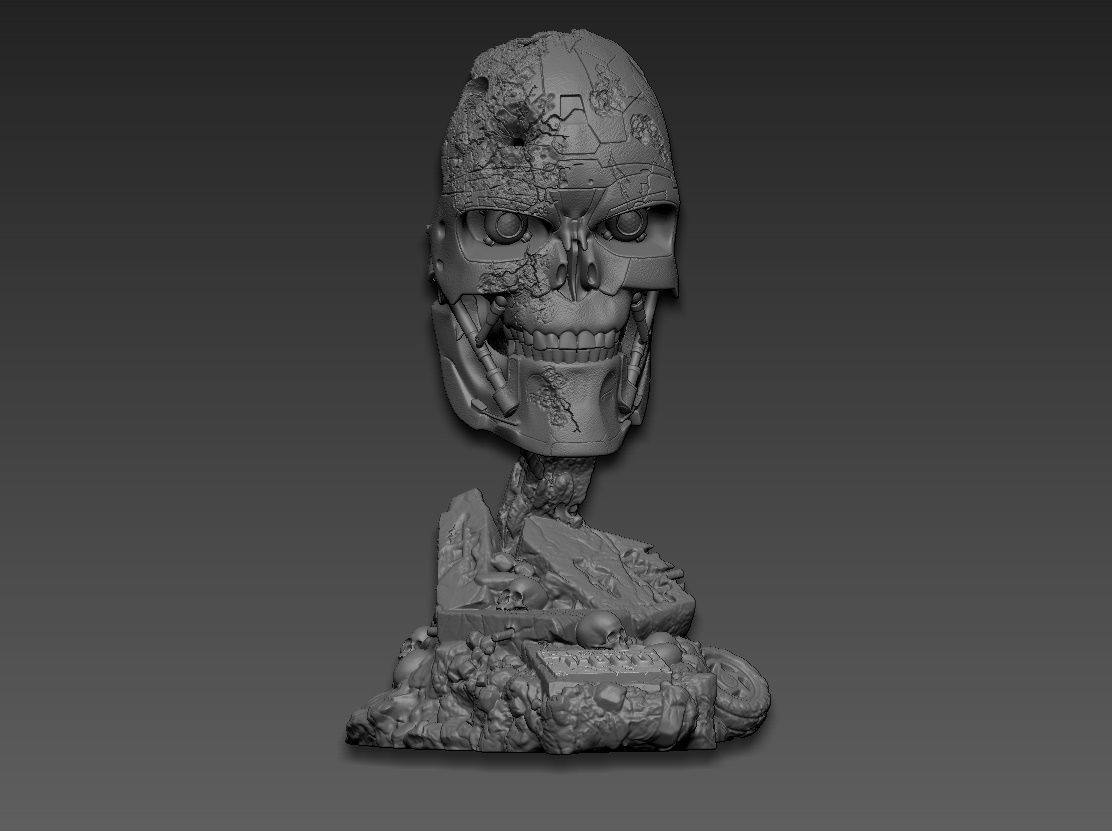 Terminator T-600- Replica 3D print model_25