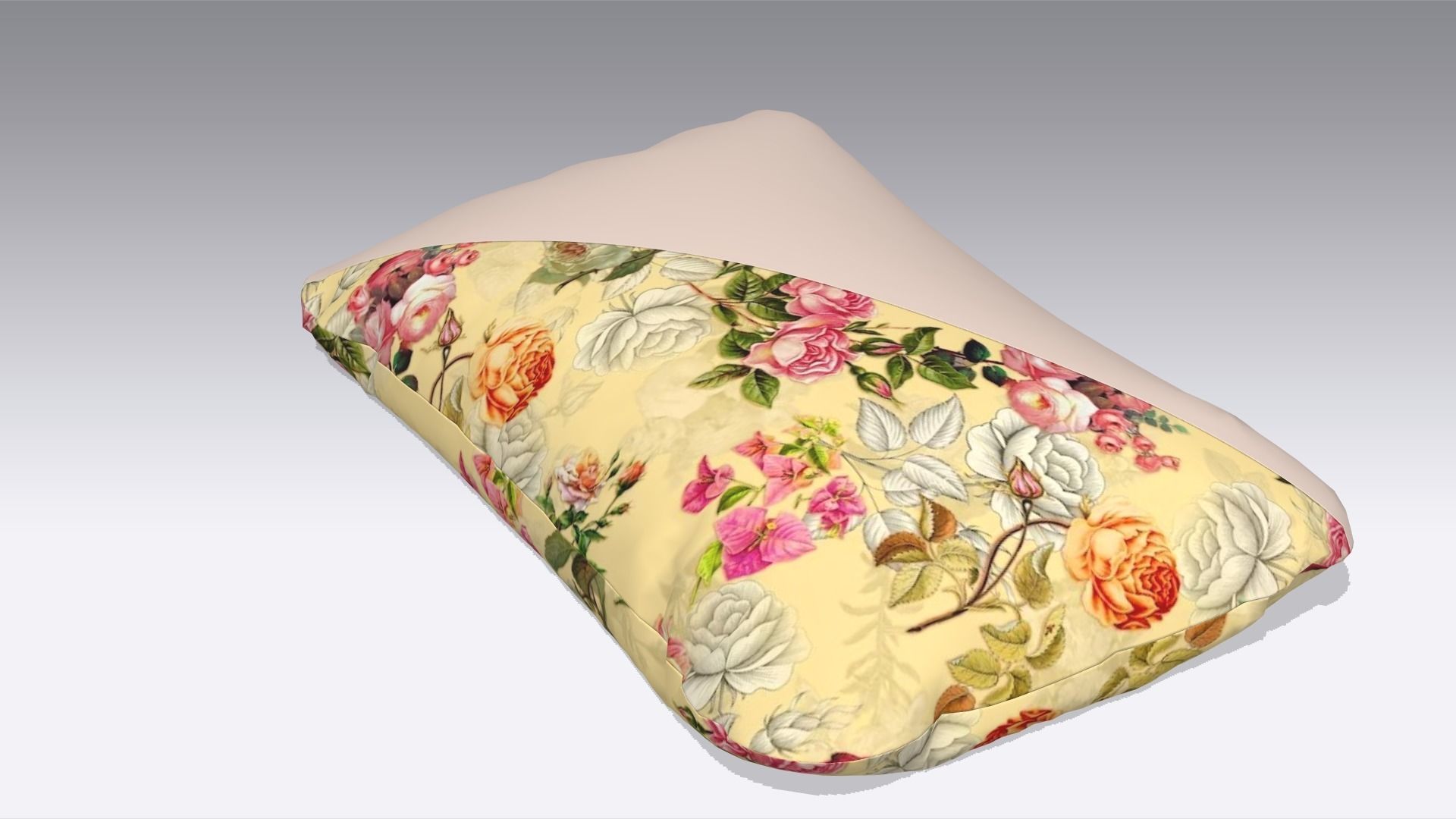 Pillow Low-poly 3D model_2