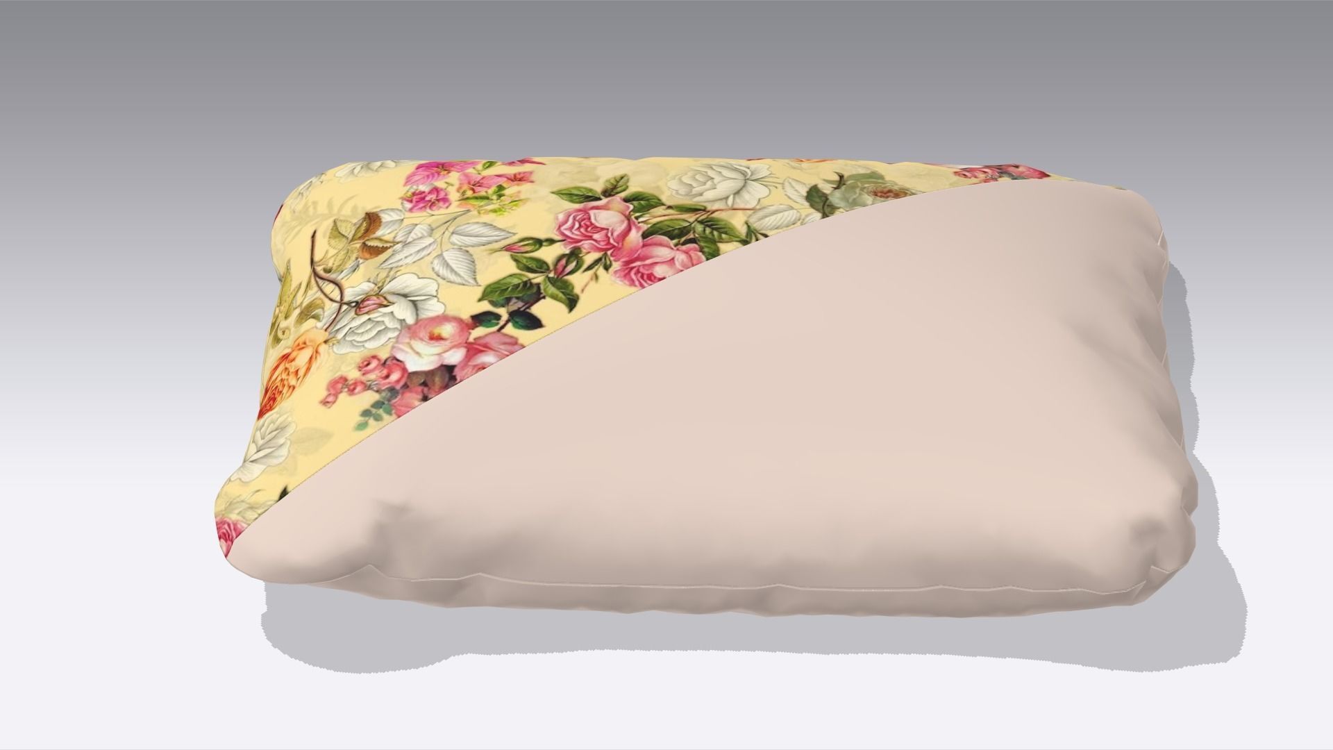 Pillow Low-poly 3D model_4