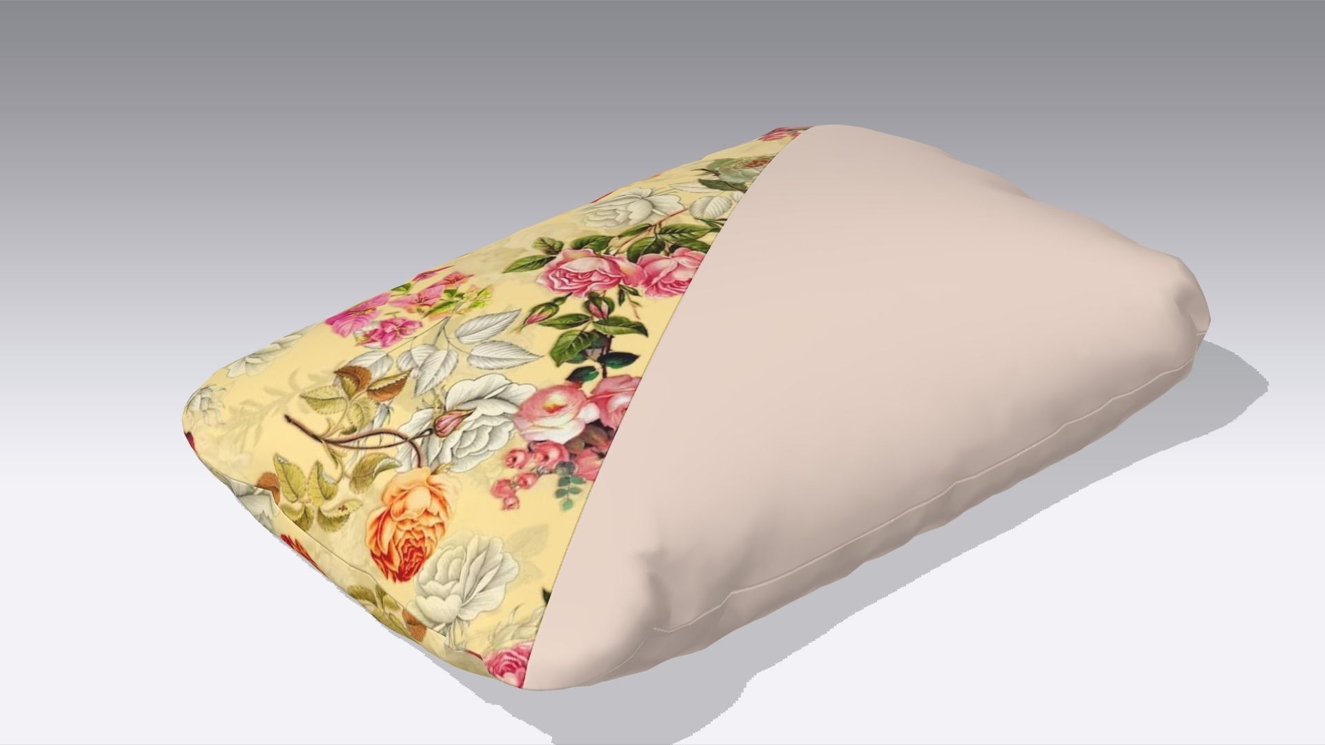 Pillow Low-poly 3D model_3