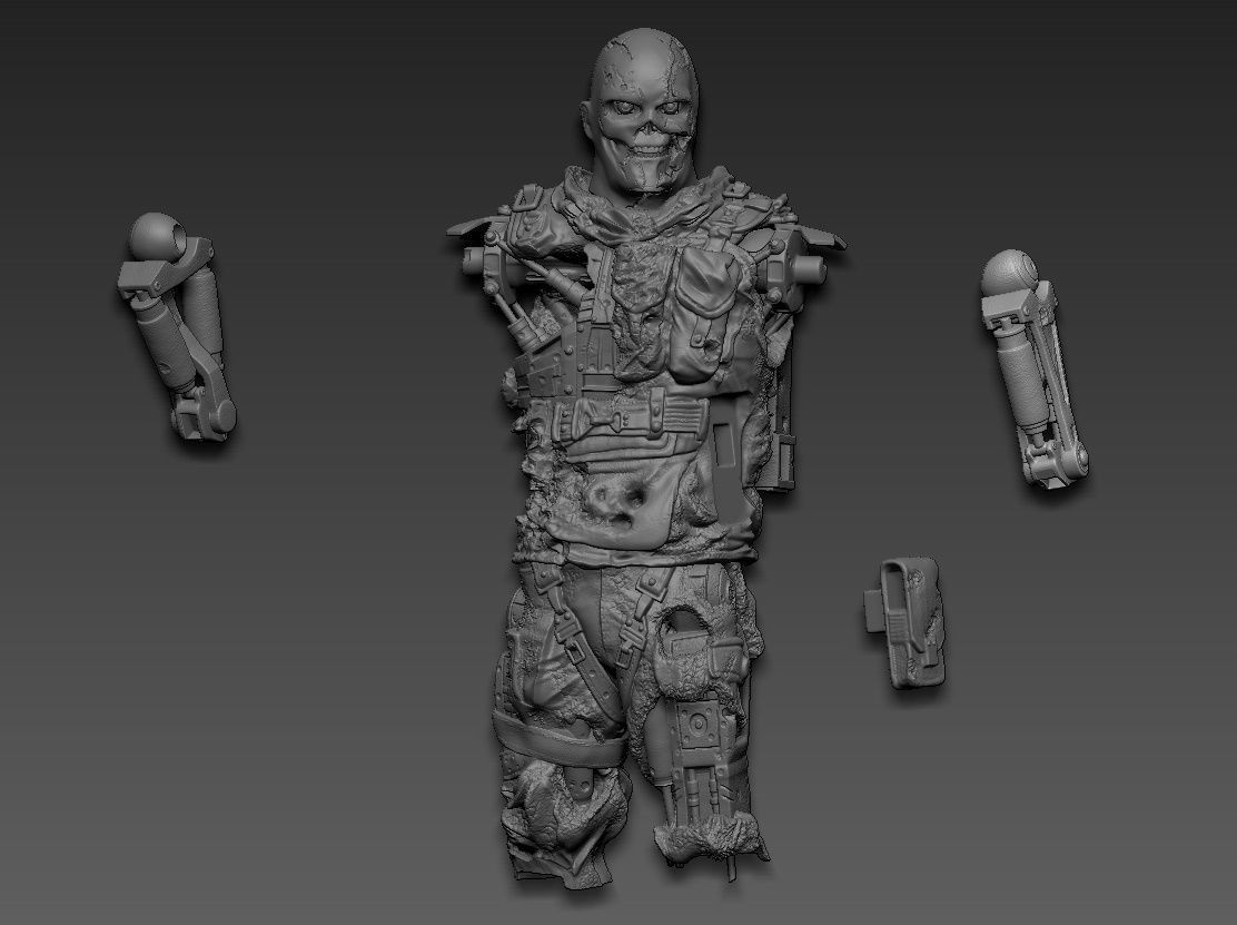 Terminator T-600 Replica V2 3D print model_26