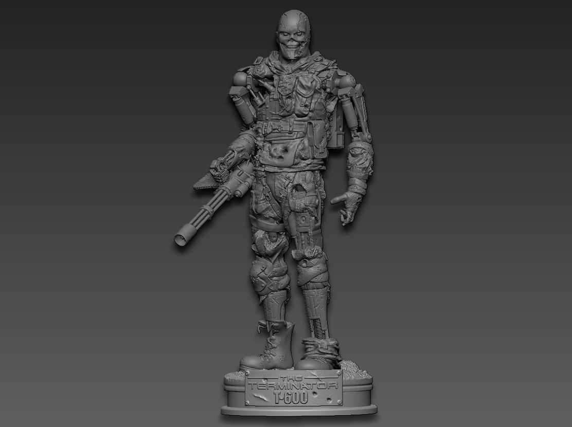 Terminator T-600 Replica V2 3D print model_17