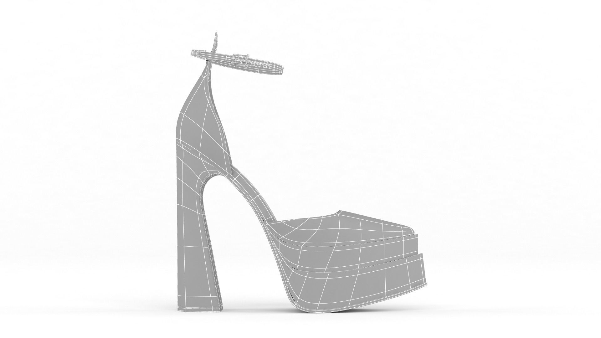 Women Shoes 3D model_6