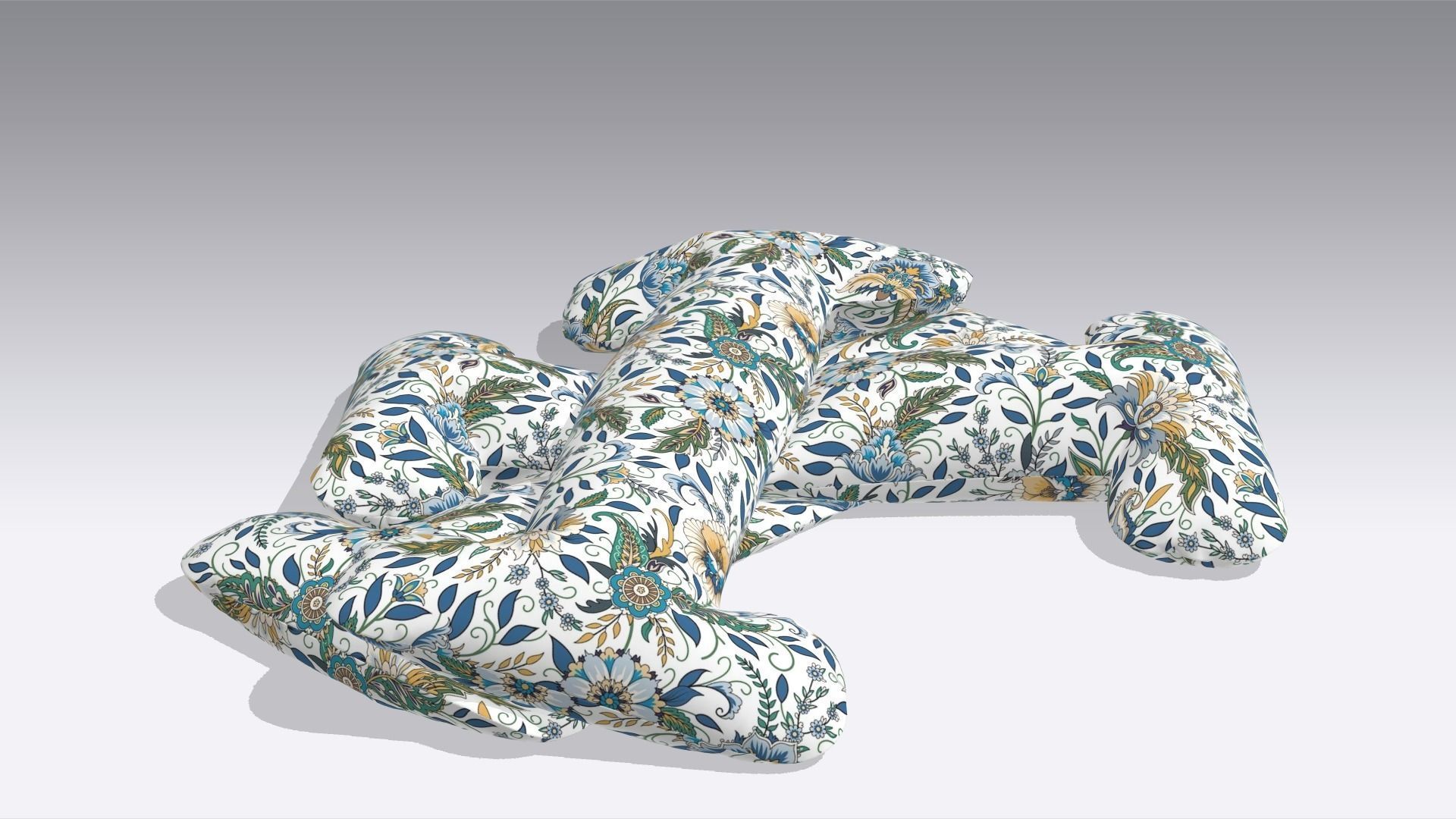 Pillow Low-poly 3D model_1