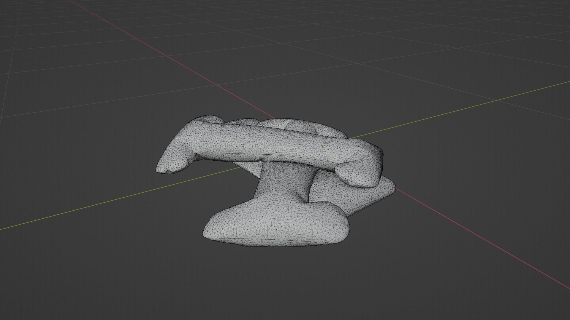 Pillow Low-poly 3D model_6