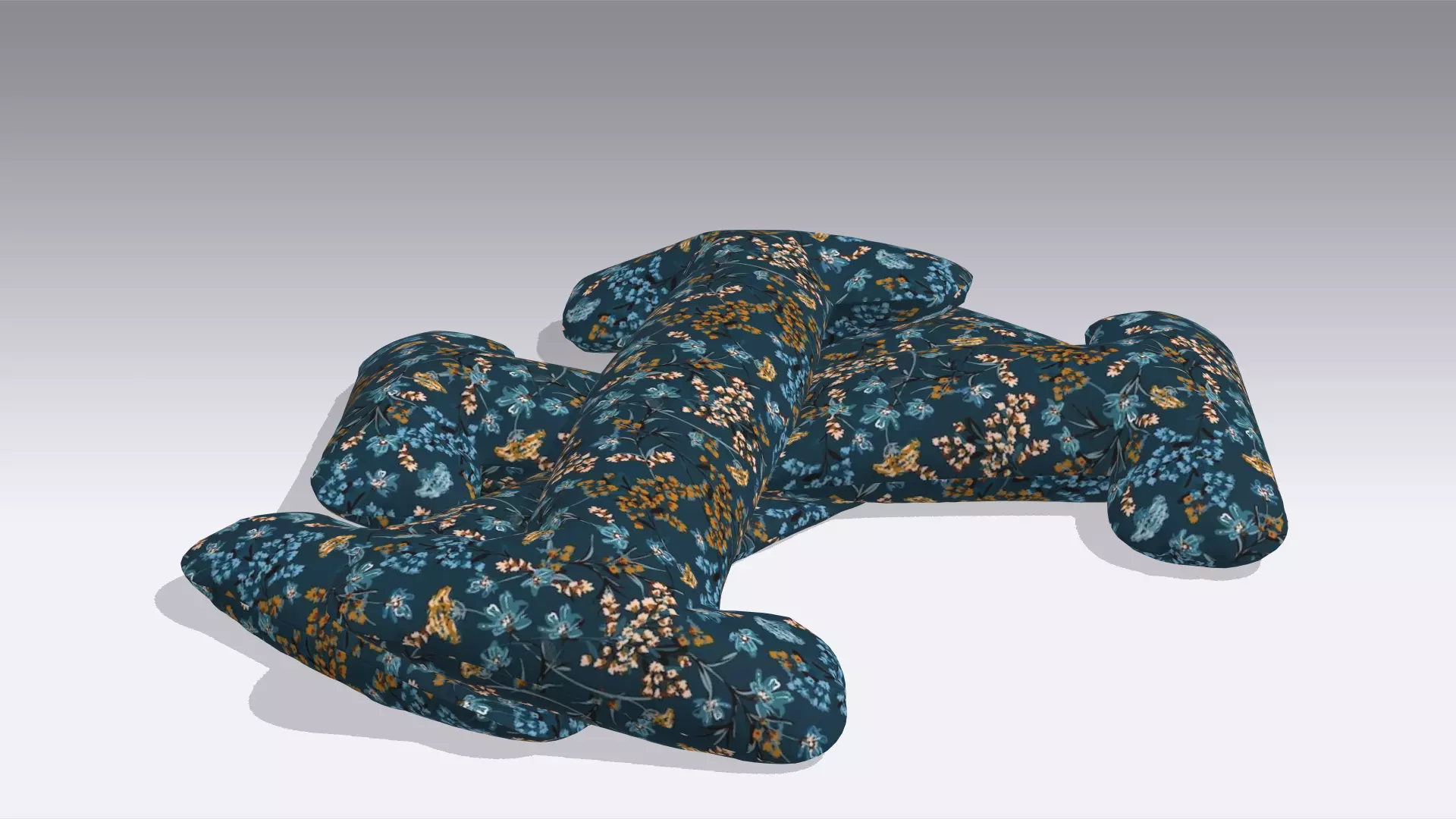 Pillow Low-poly 3D model_0