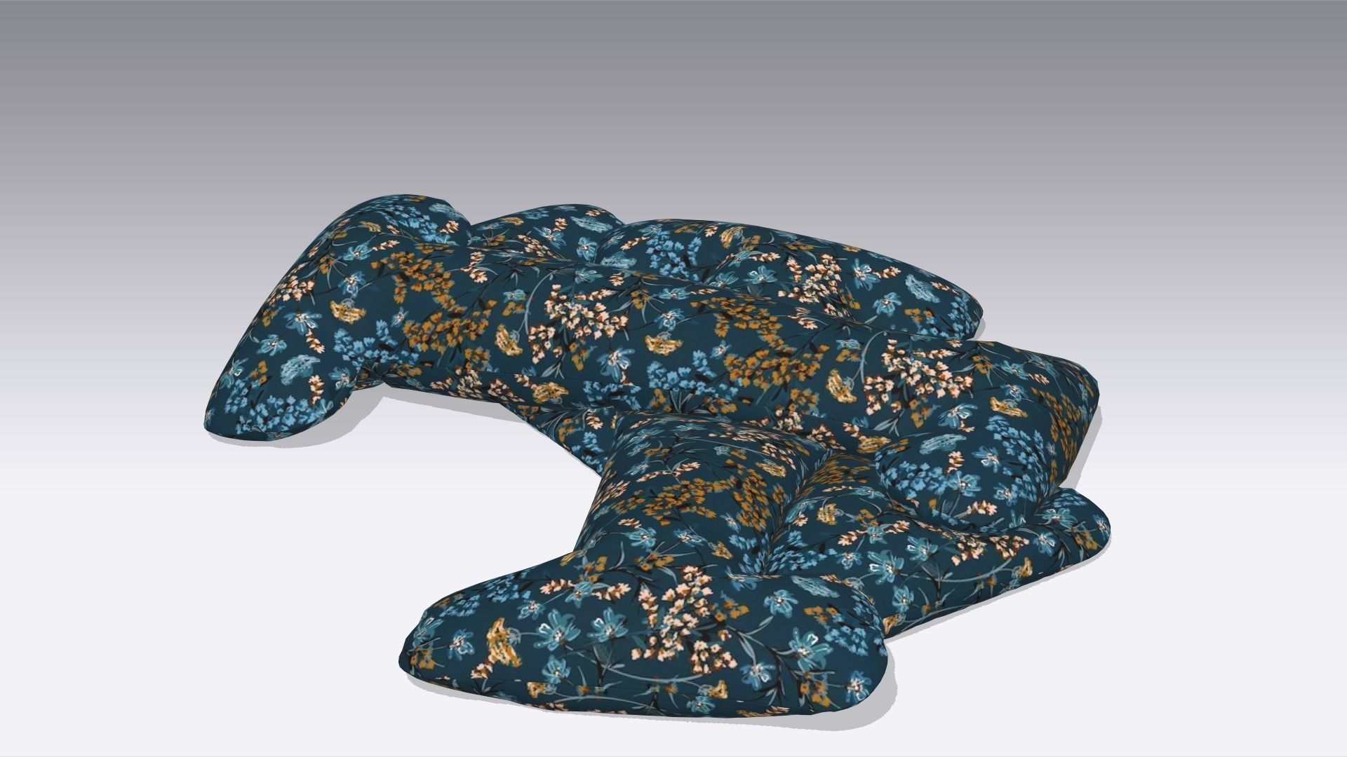 Pillow Low-poly 3D model_2