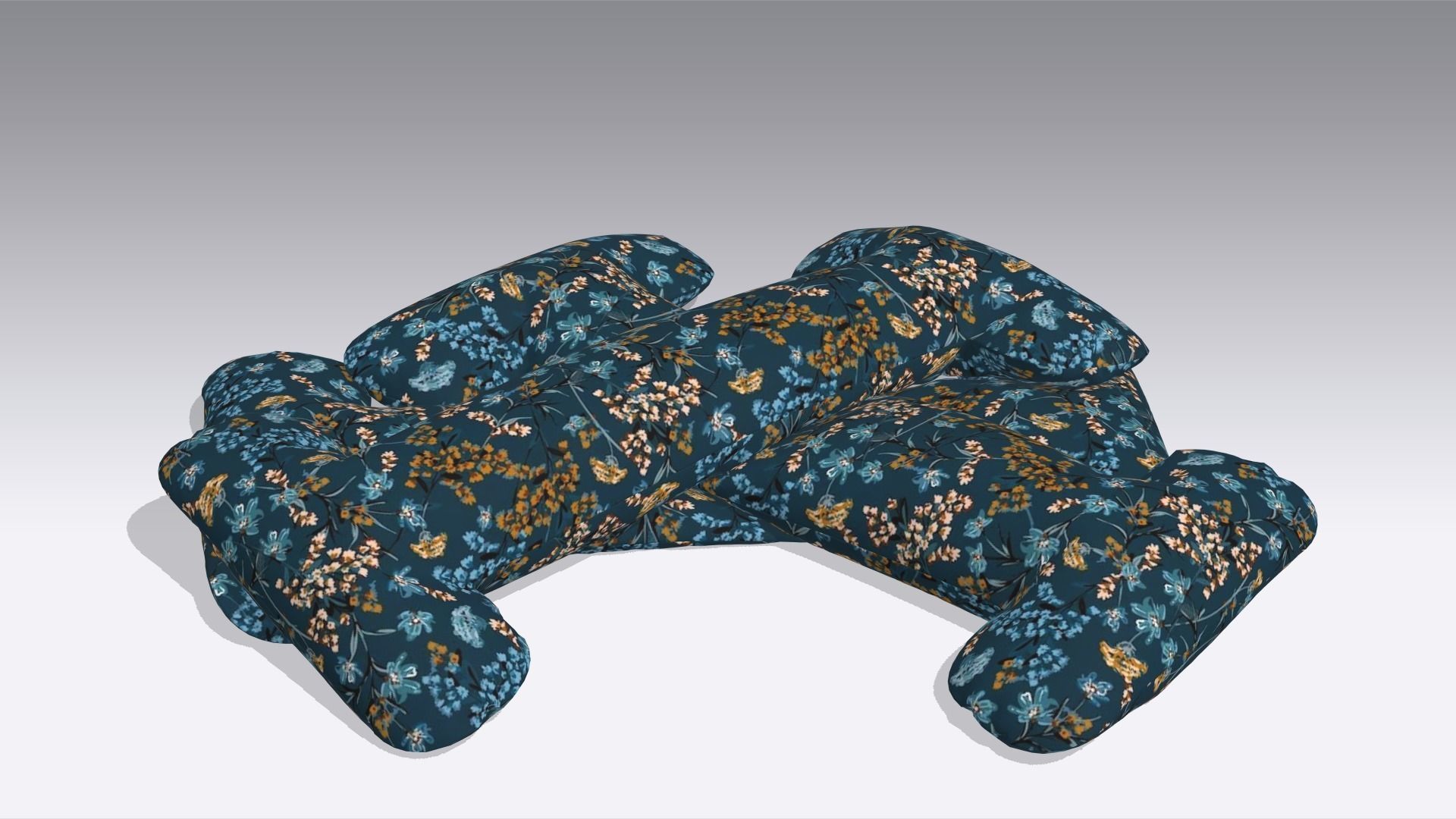 Pillow Low-poly 3D model_1