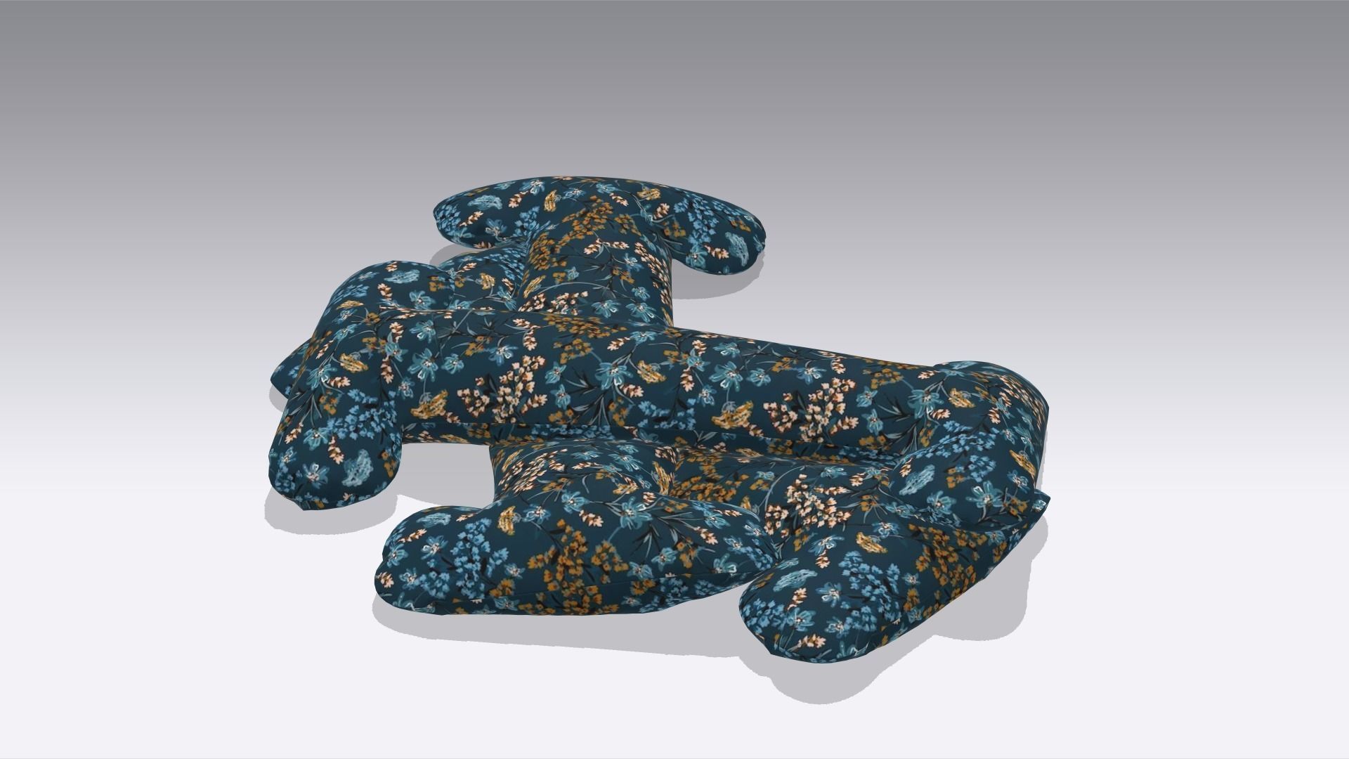 Pillow Low-poly 3D model_5