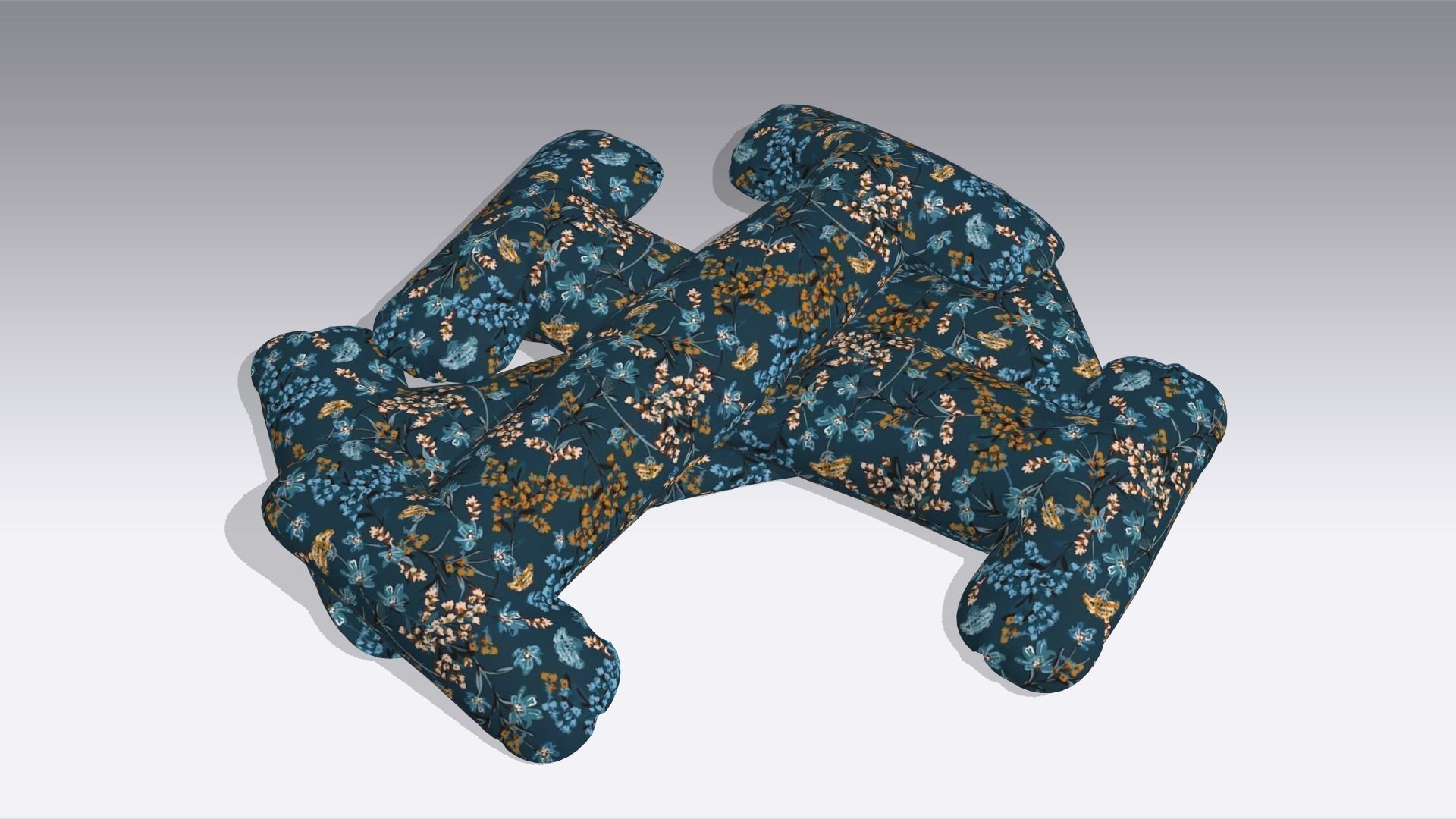 Pillow Low-poly 3D model_3