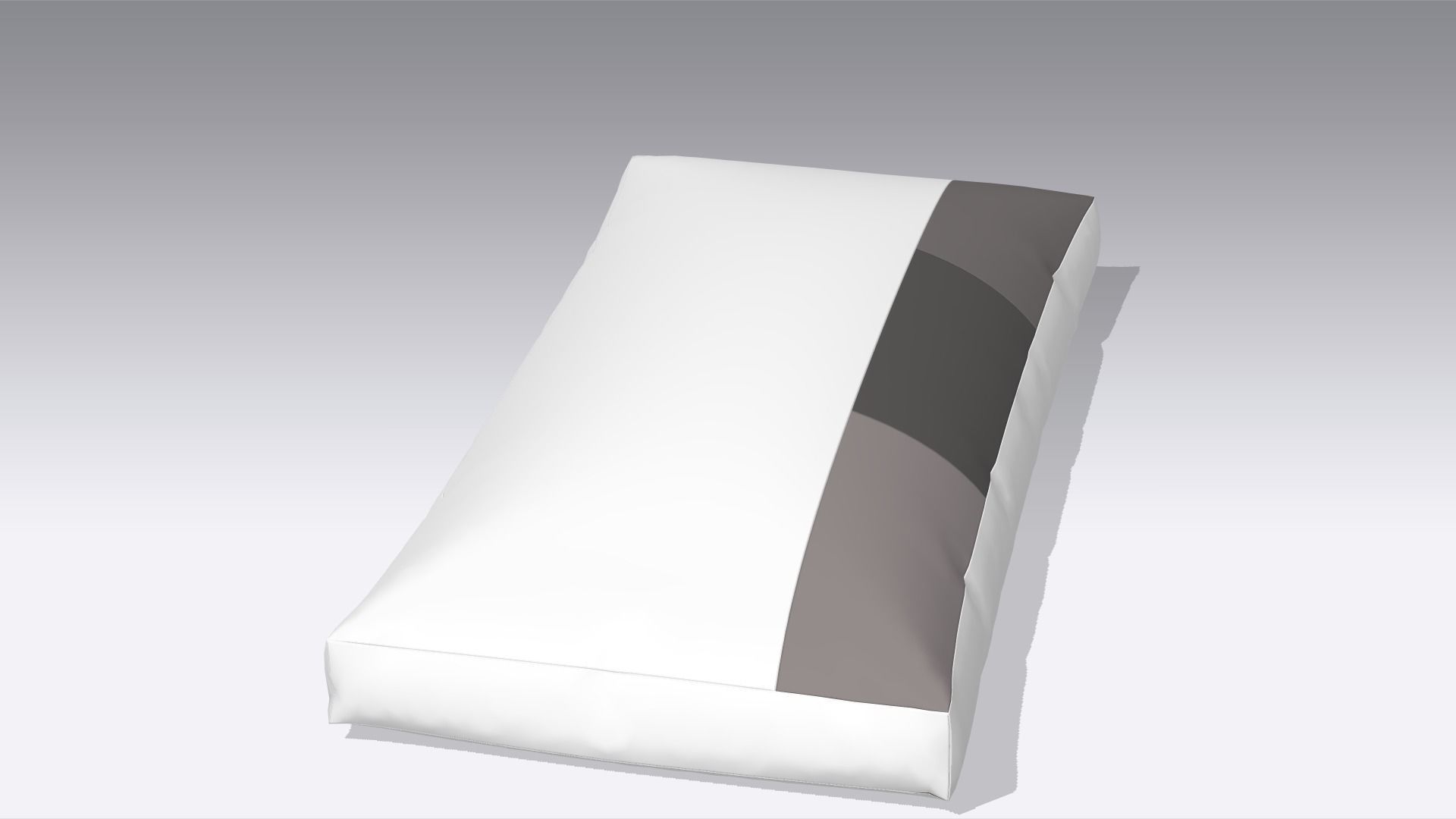 Modern Pillow Low-poly 3D model_2