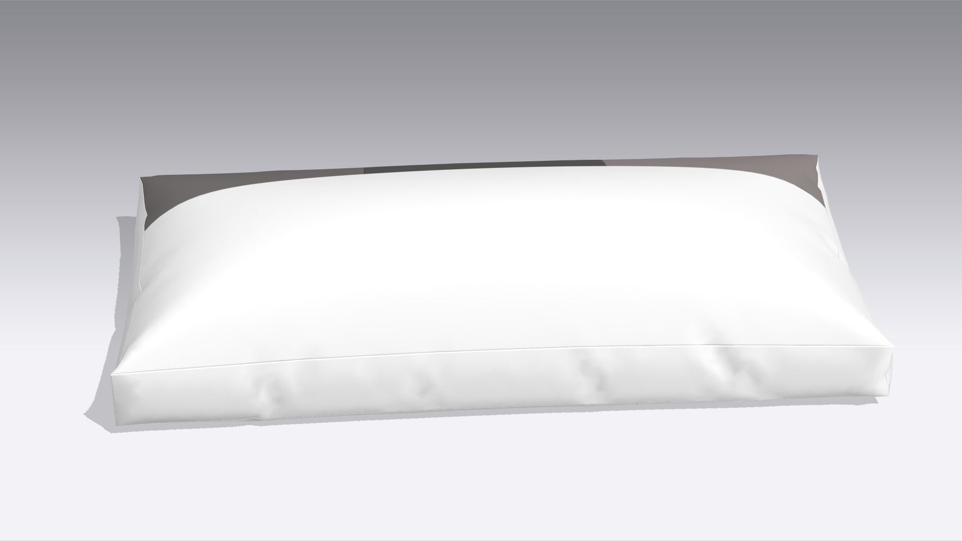 Modern Pillow Low-poly 3D model_4