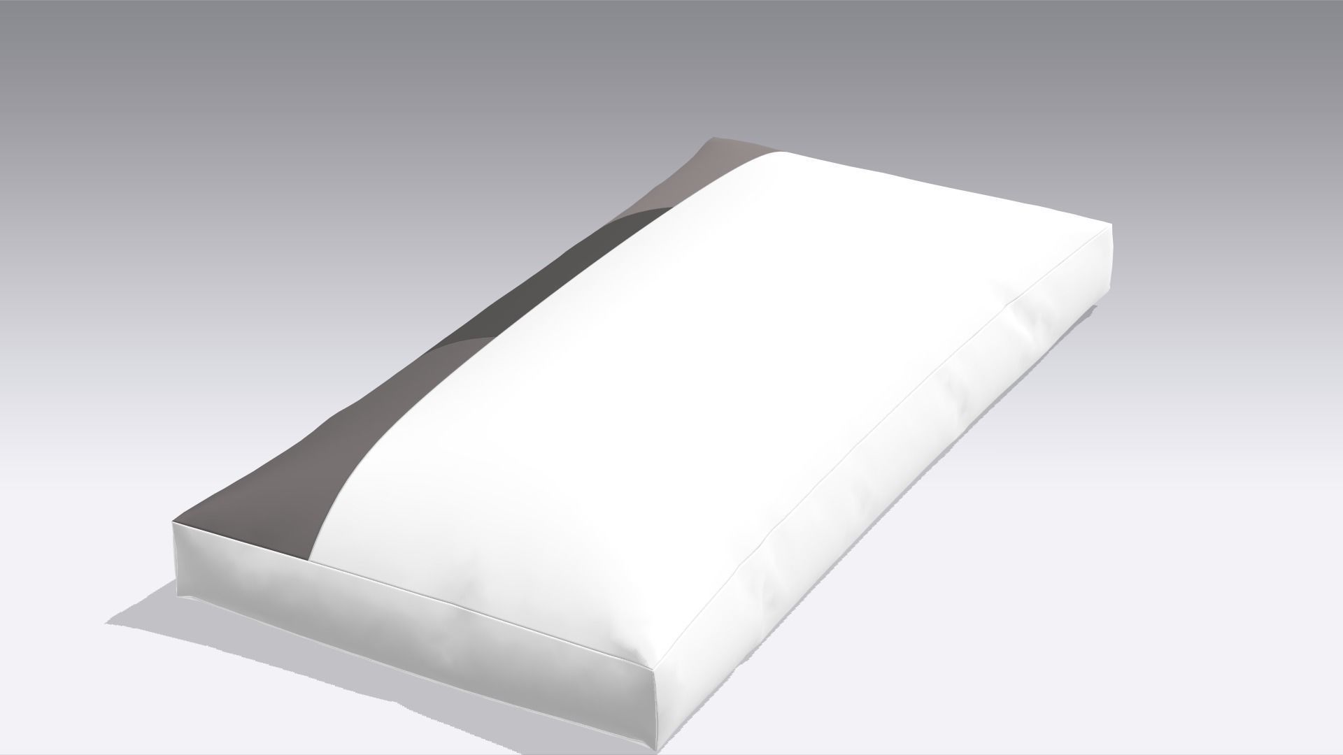 Modern Pillow Low-poly 3D model_5