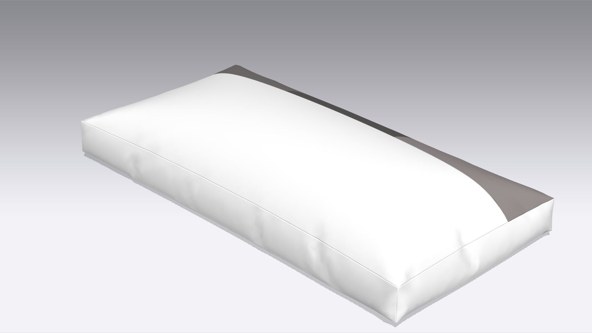 Modern Pillow Low-poly 3D model_3