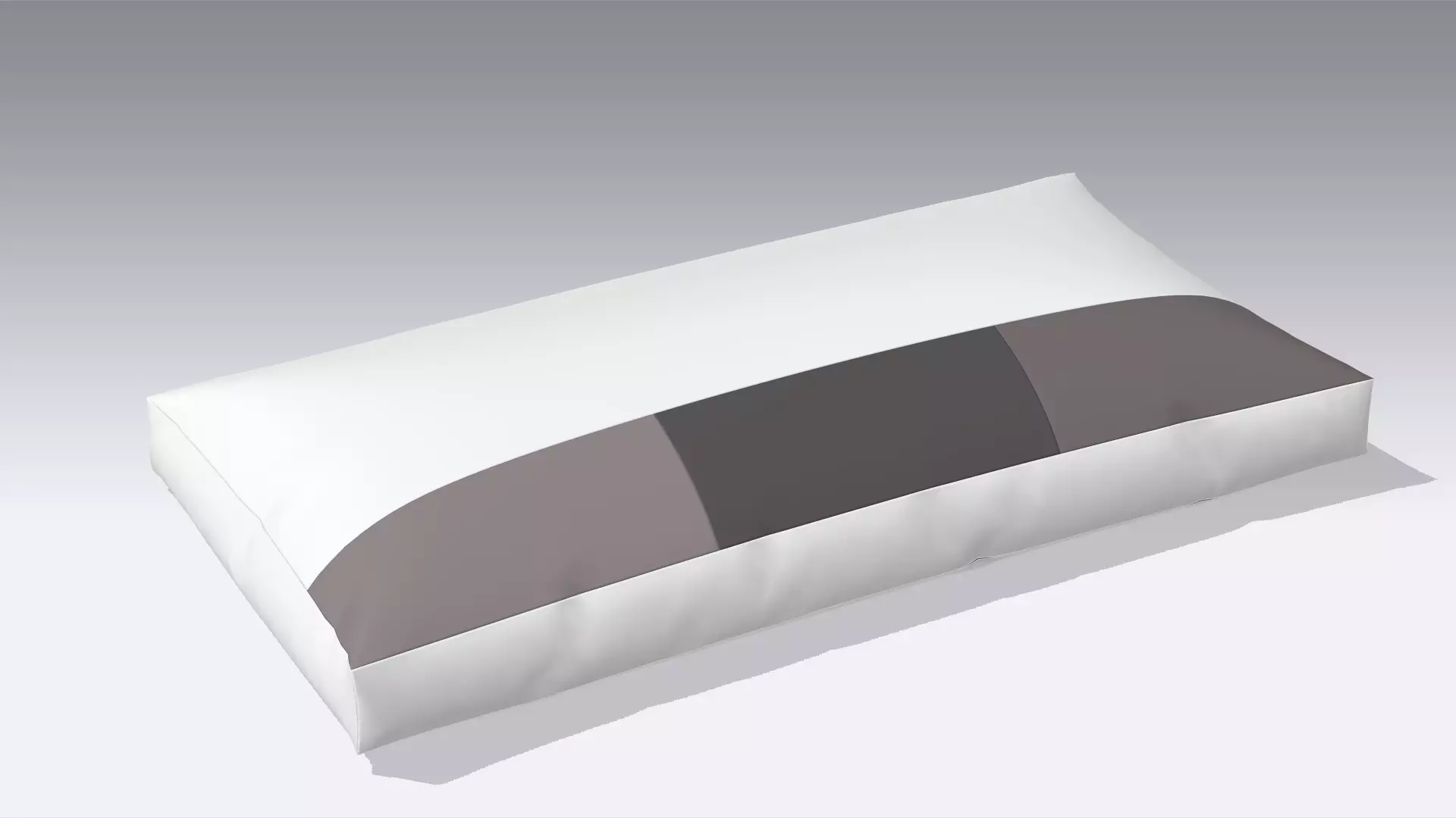 Modern Pillow Low-poly 3D model_0