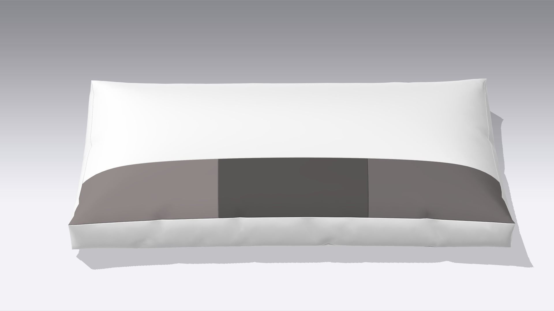 Modern Pillow Low-poly 3D model_1