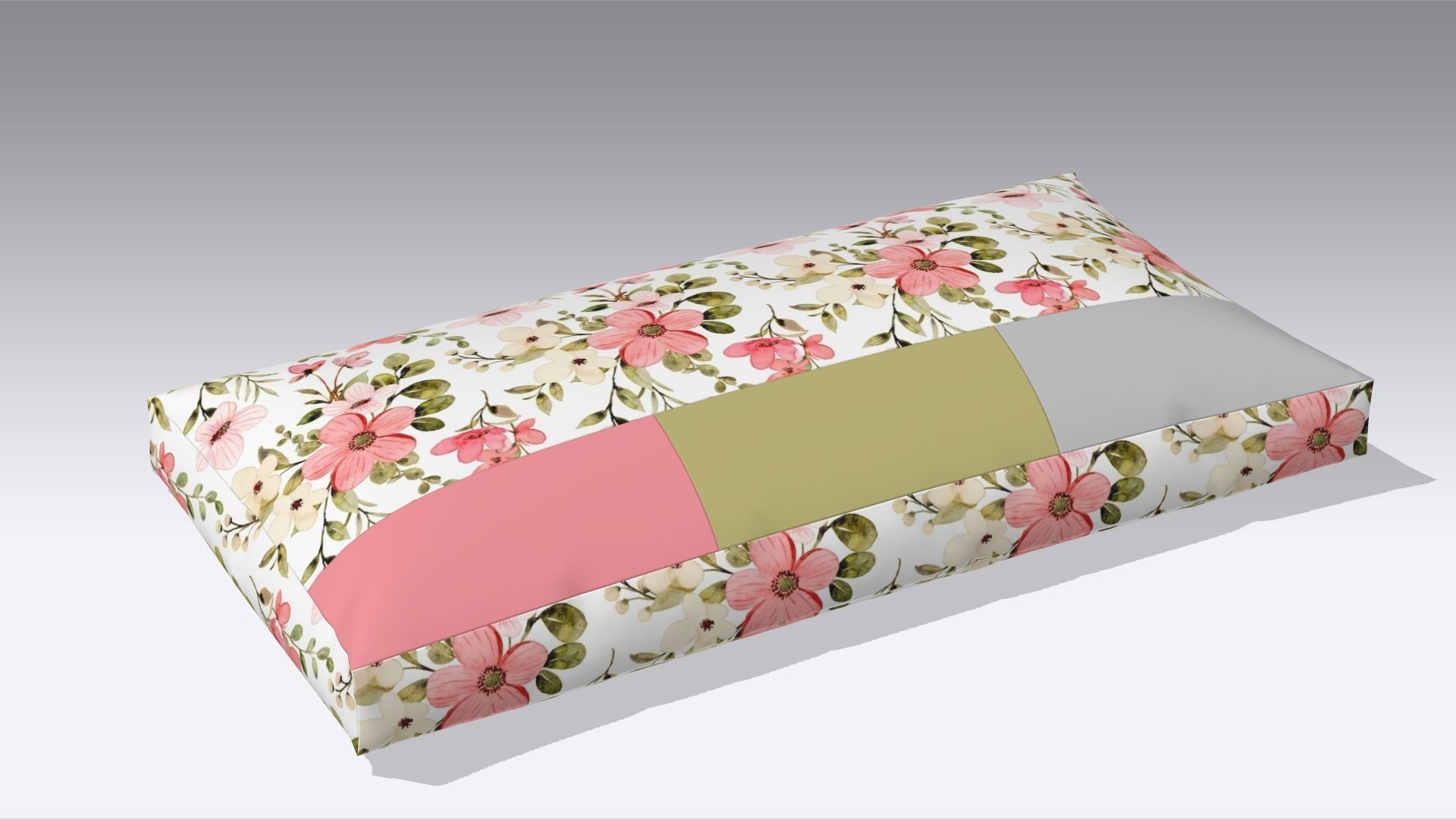Modern Pillow Low-poly 3D model_1