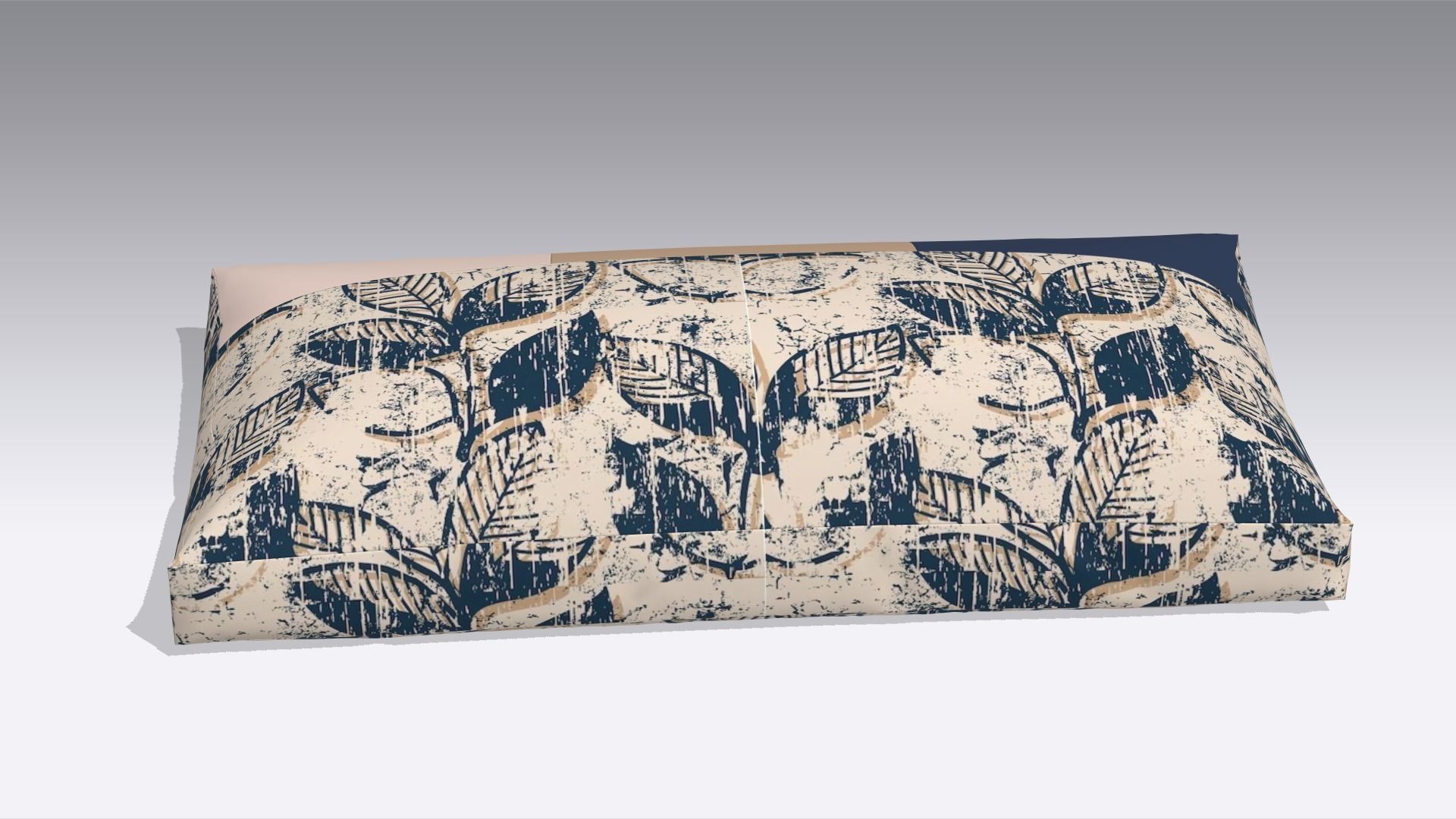 Modern Pillow Low-poly 3D model_4