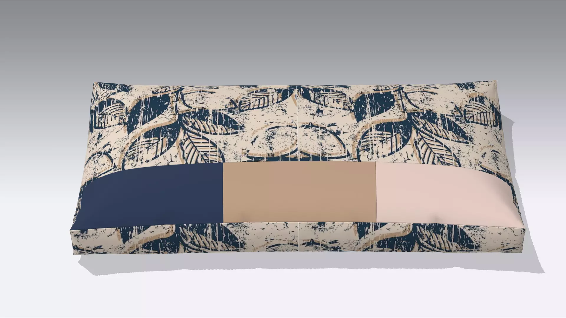 Modern Pillow Low-poly 3D model_0