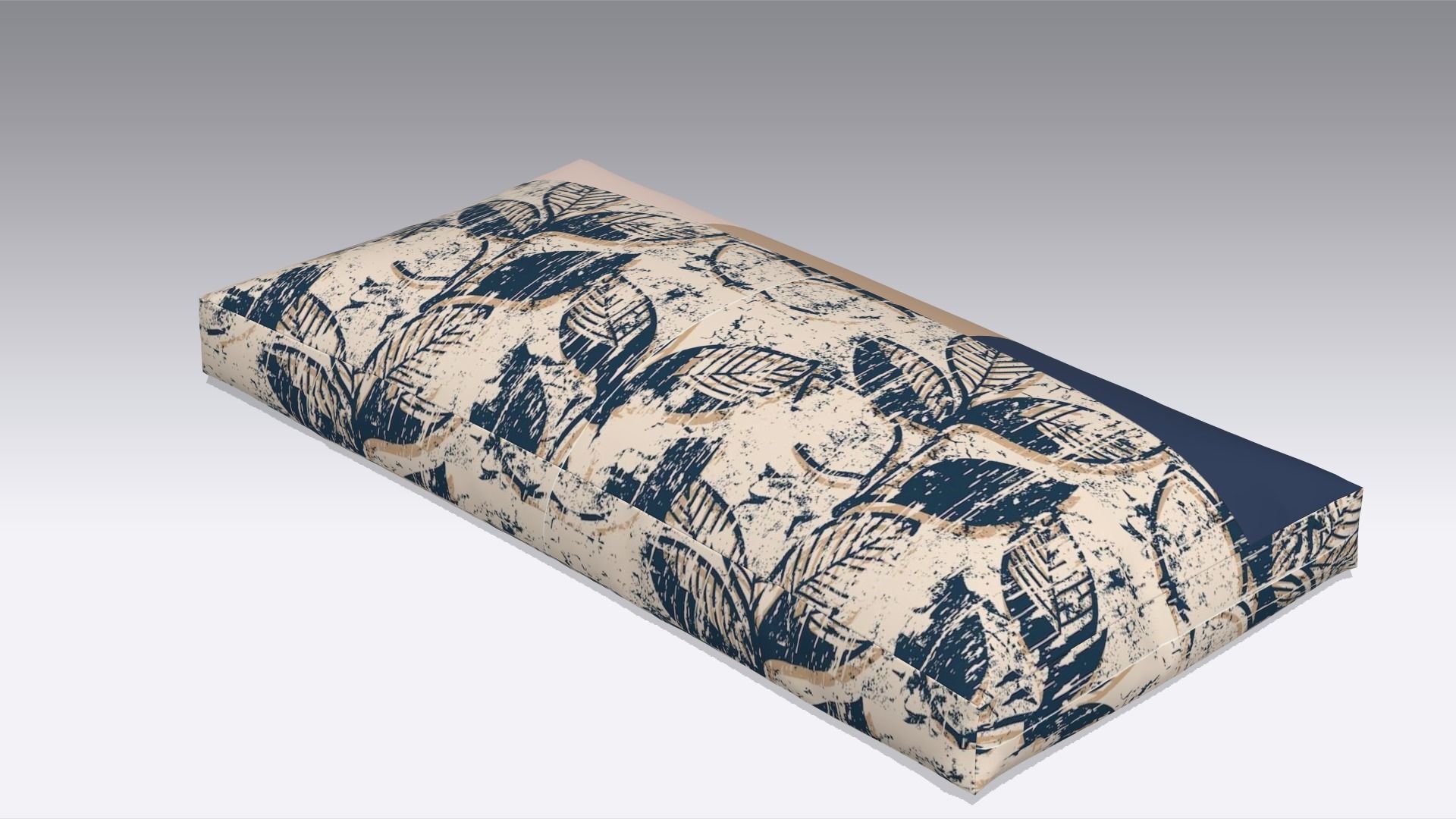 Modern Pillow Low-poly 3D model_3