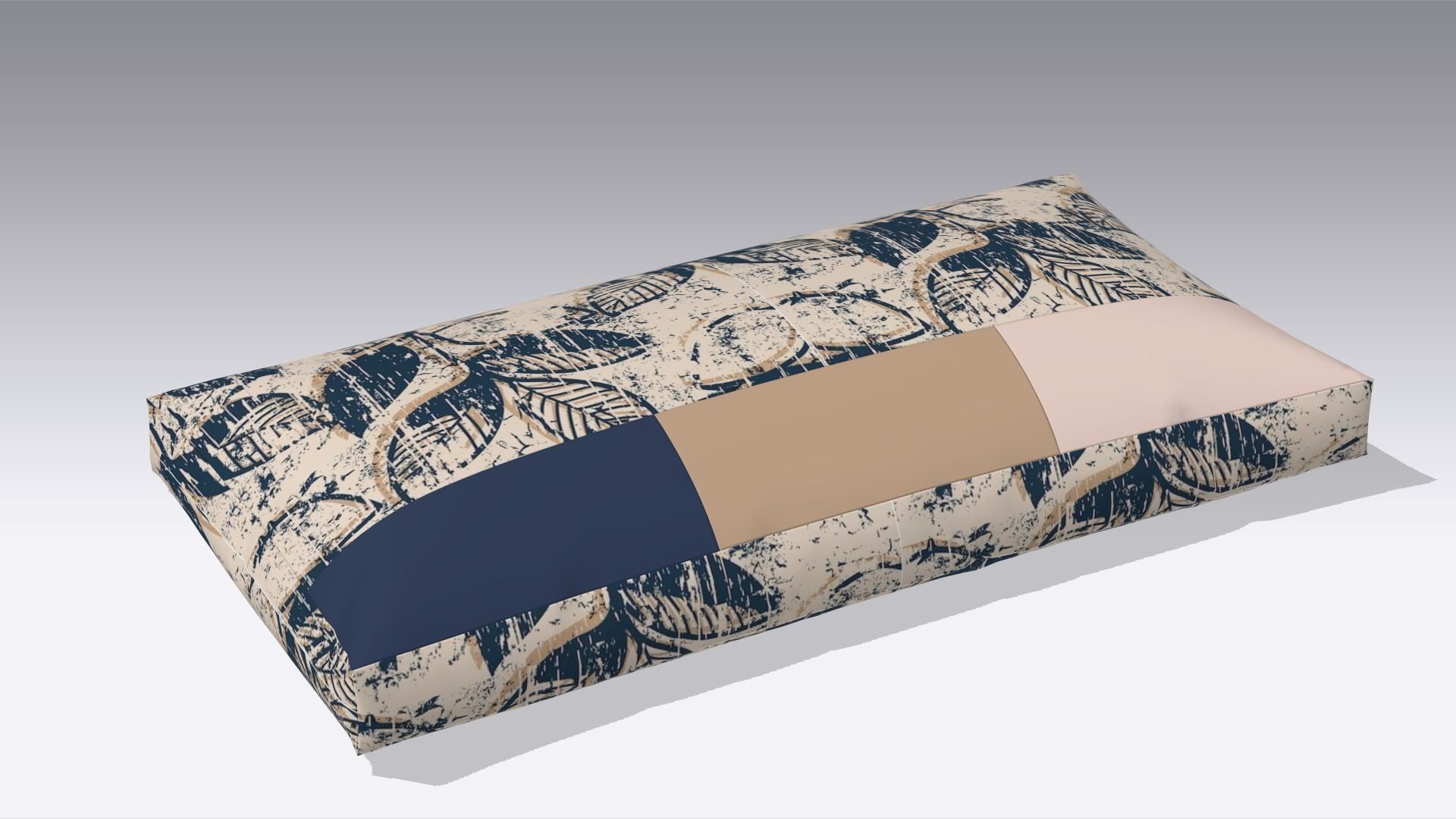 Modern Pillow Low-poly 3D model_1