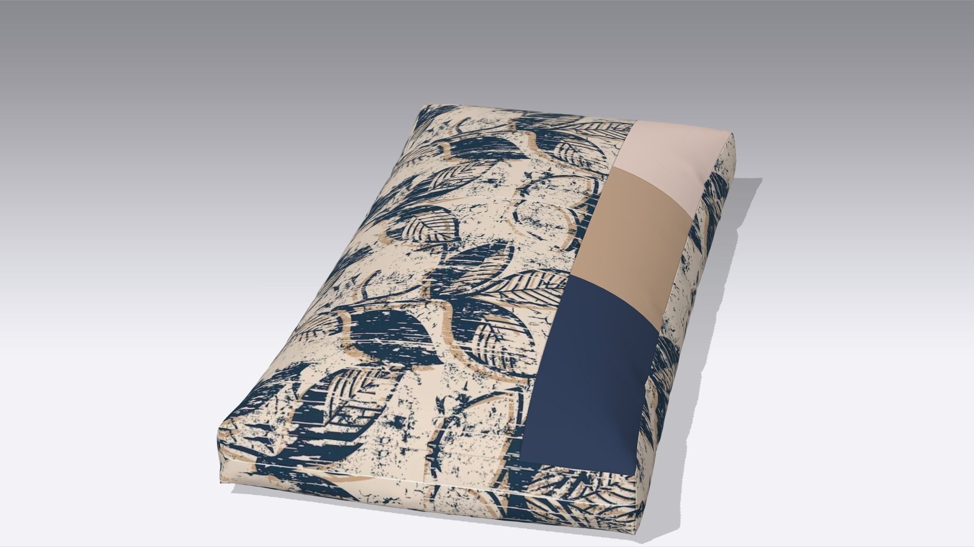 Modern Pillow Low-poly 3D model_2