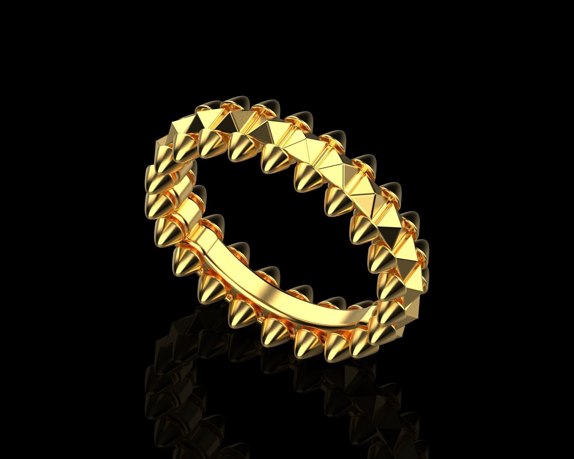 CLASH  RING SIZE 5 3D print model_10