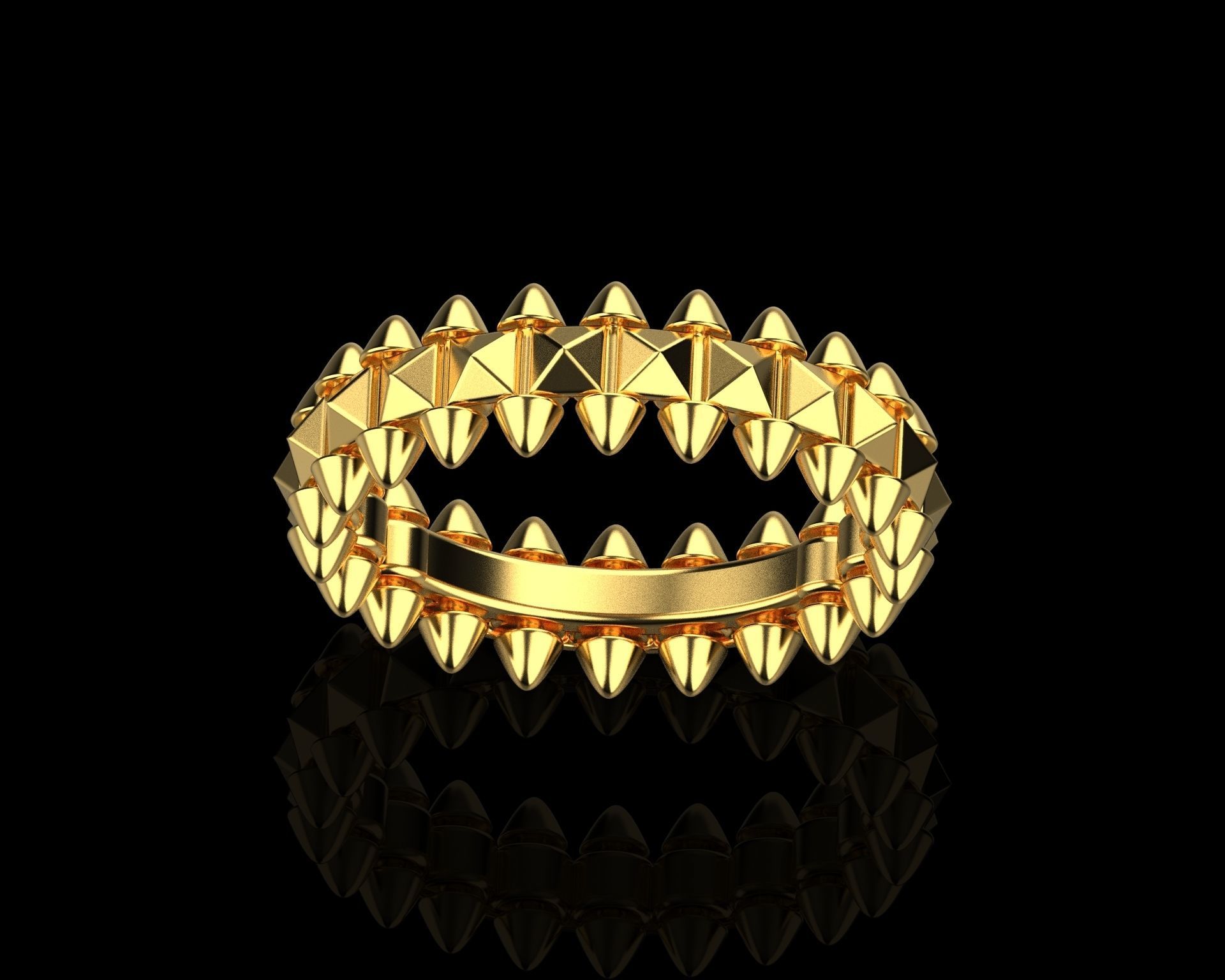 CLASH  RING SIZE 5 3D print model_11