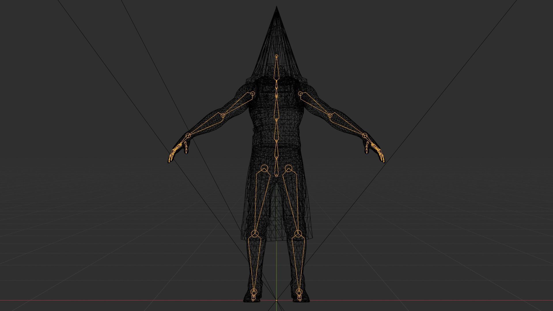 Pyramid Head - made in Blender Low-poly 3D model_16