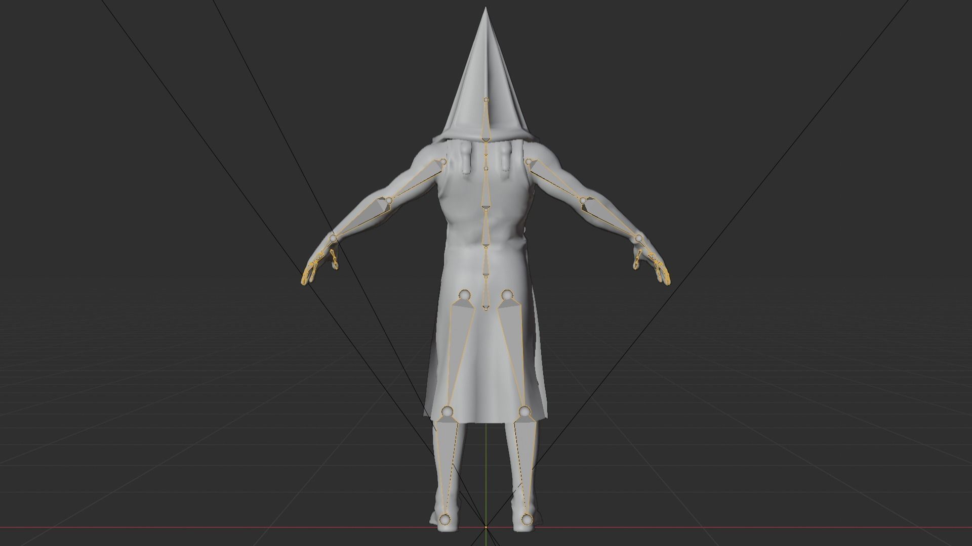 Pyramid Head - made in Blender Low-poly 3D model_9