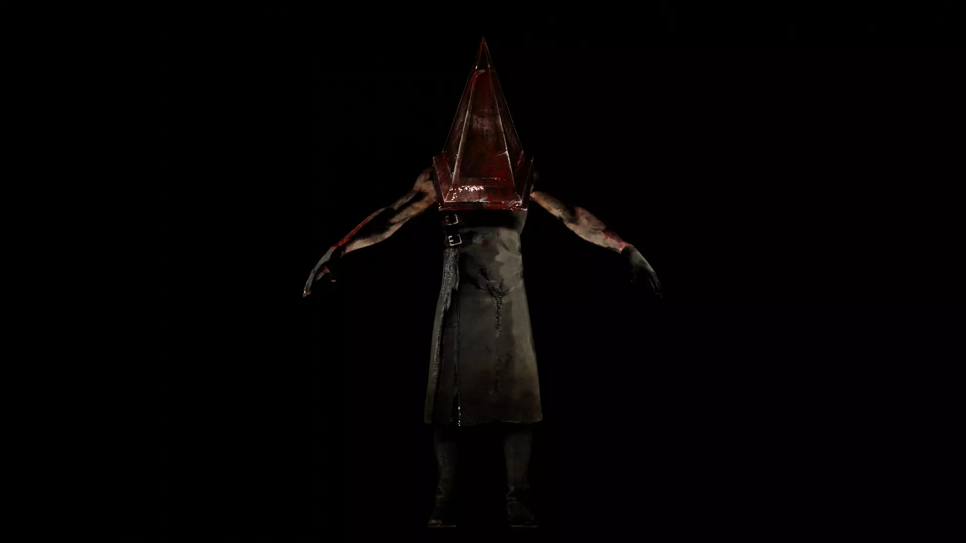 Pyramid Head - made in Blender Low-poly 3D model_0