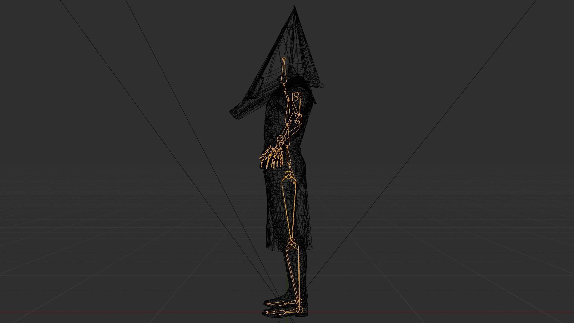 Pyramid Head - made in Blender Low-poly 3D model_18