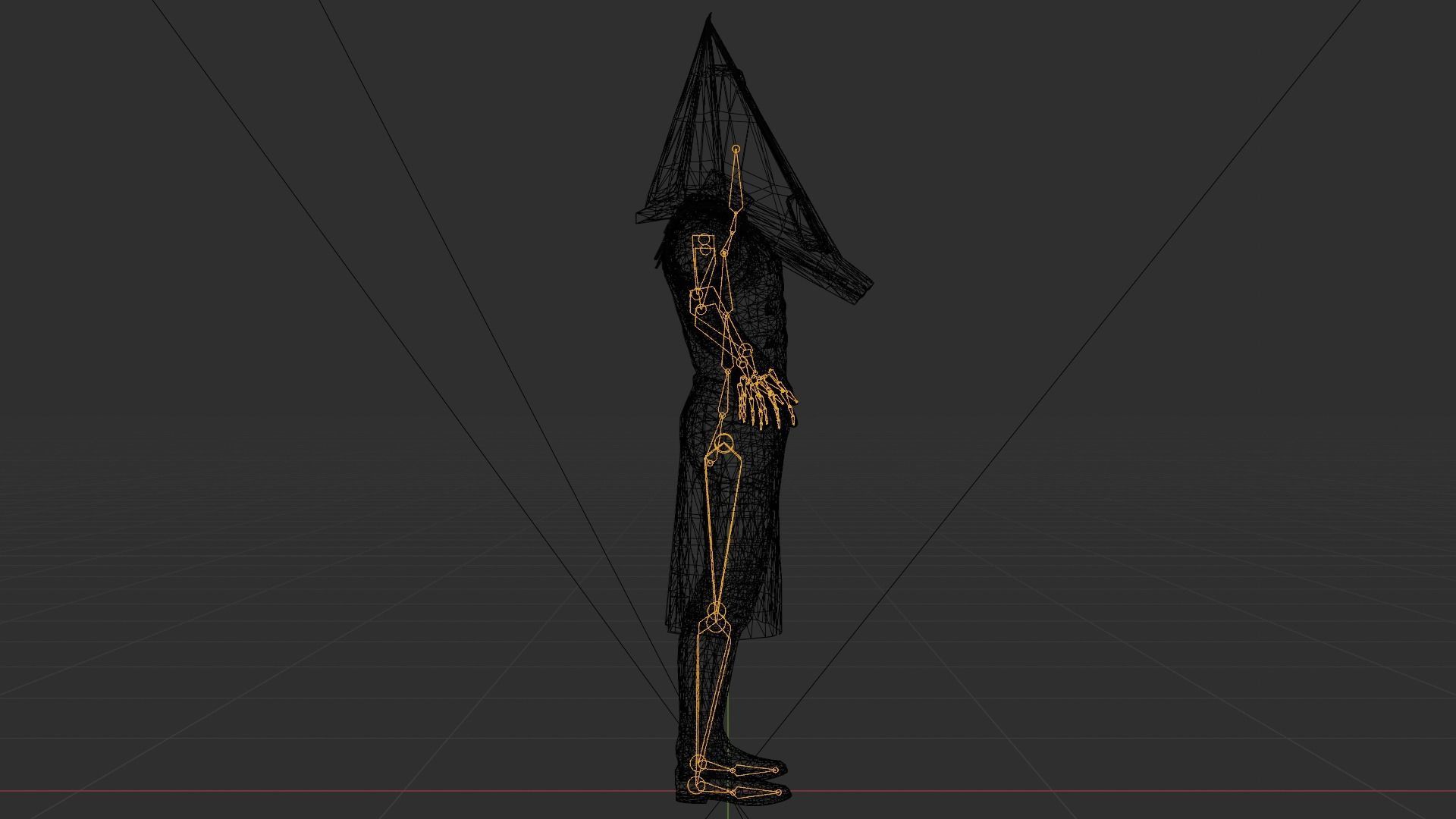 Pyramid Head - made in Blender Low-poly 3D model_19