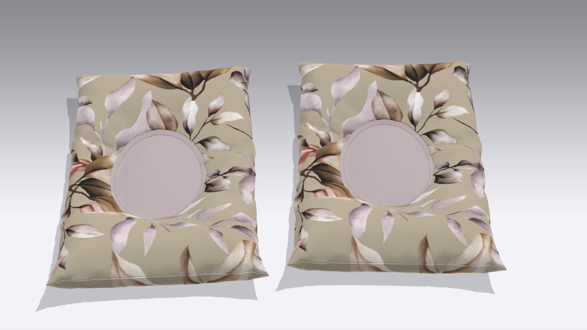 Pillow Low-poly 3D model_2