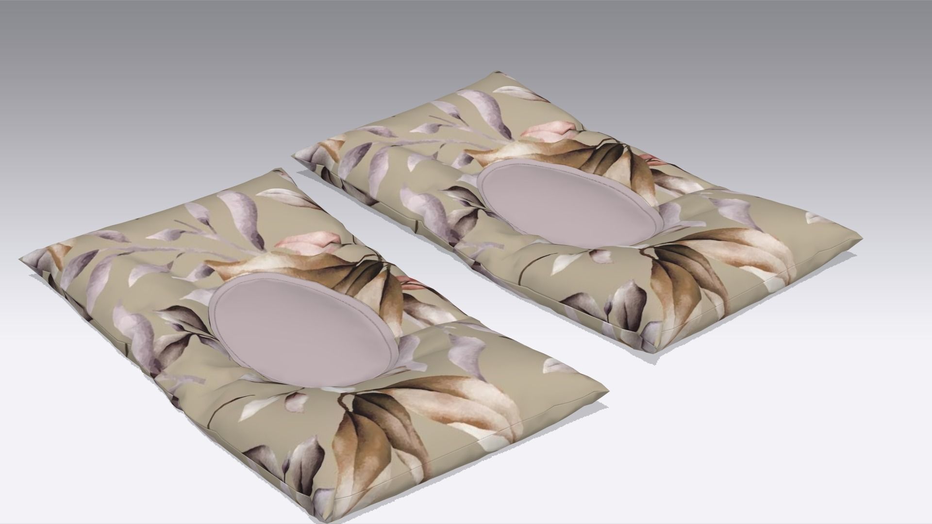 Pillow Low-poly 3D model_4