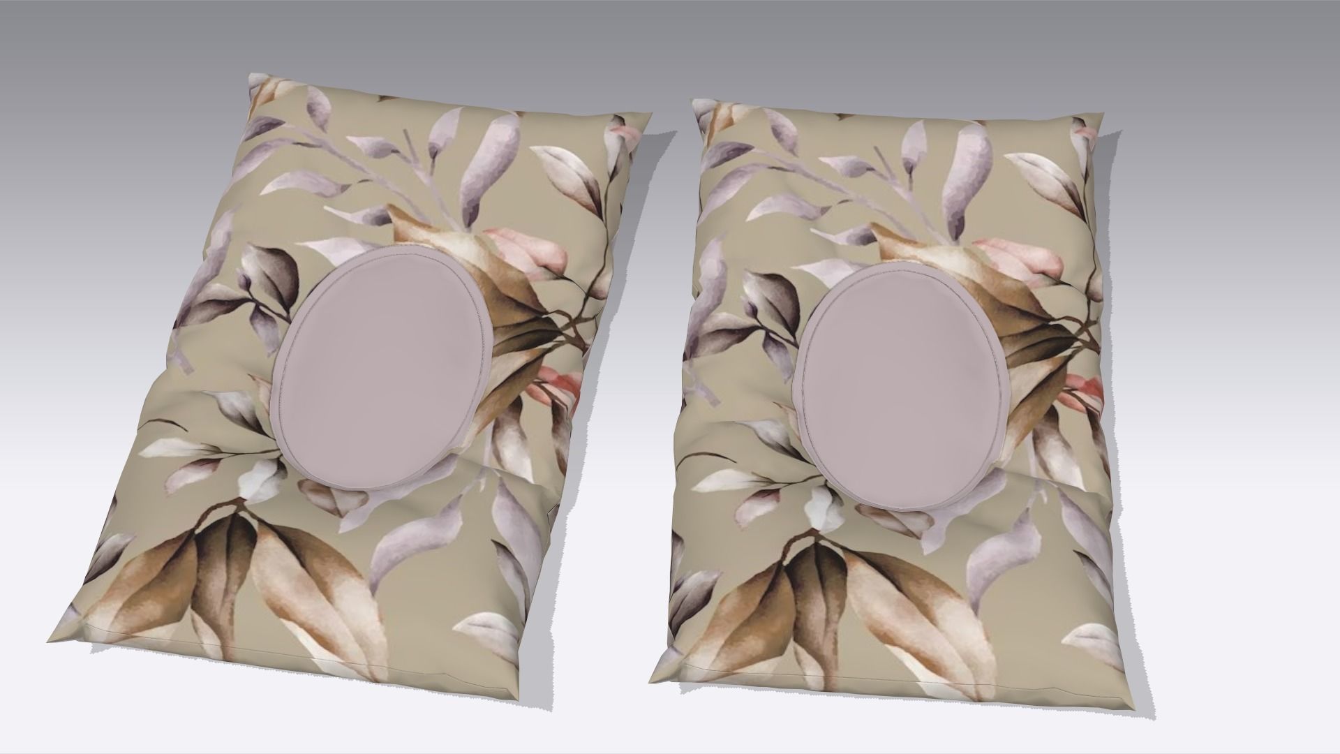 Pillow Low-poly 3D model_3