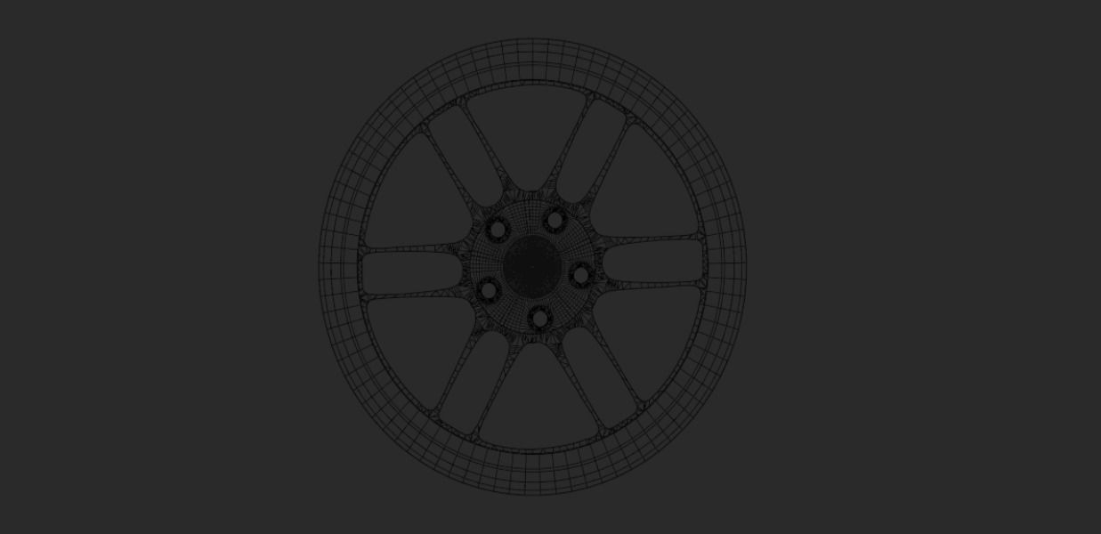 Enkei RPF-01 Low-poly 3D model_6