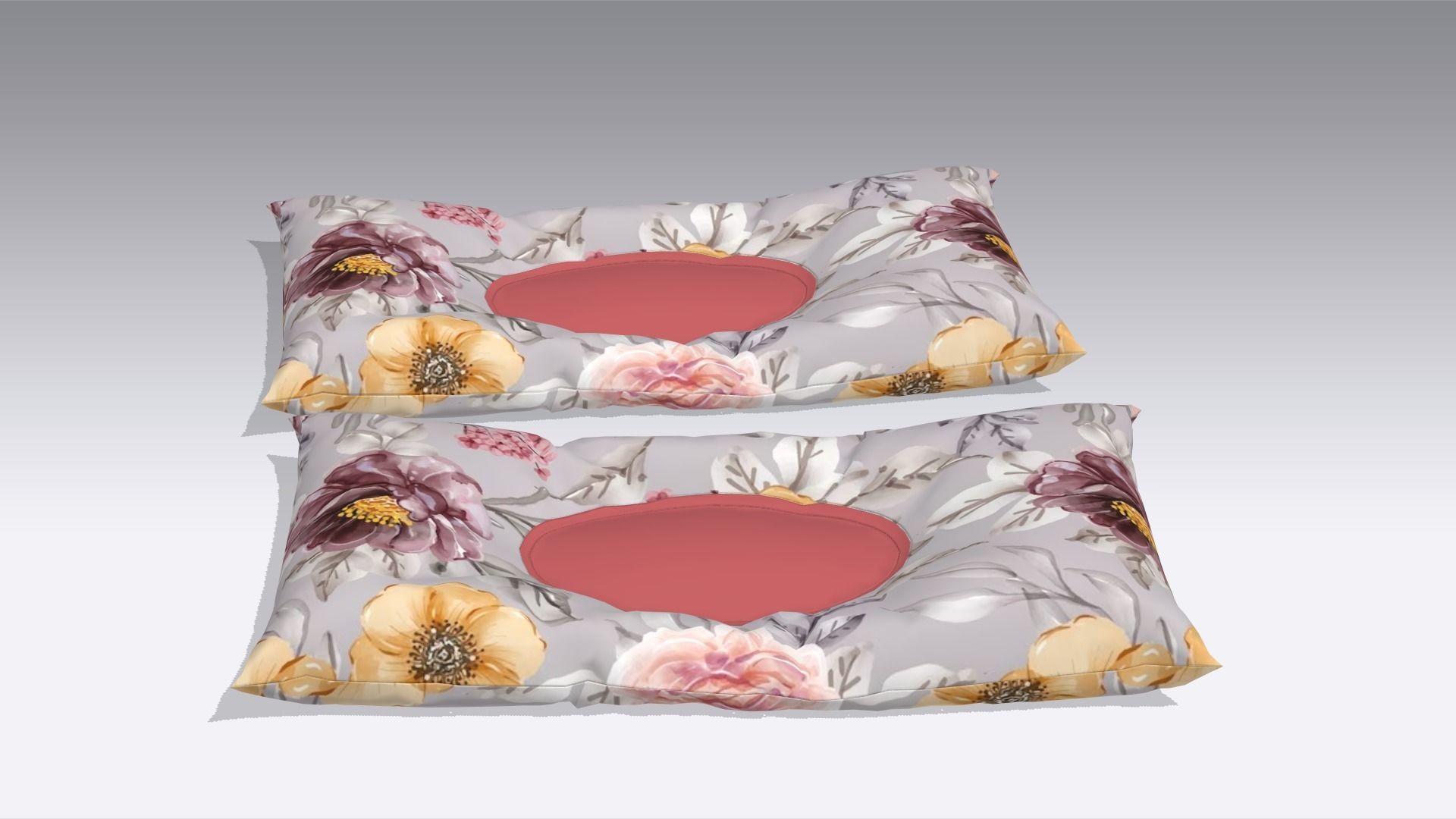 Pillow Low-poly 3D model_5