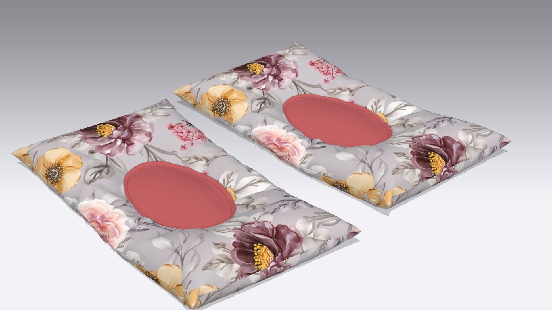 Pillow Low-poly 3D model_4