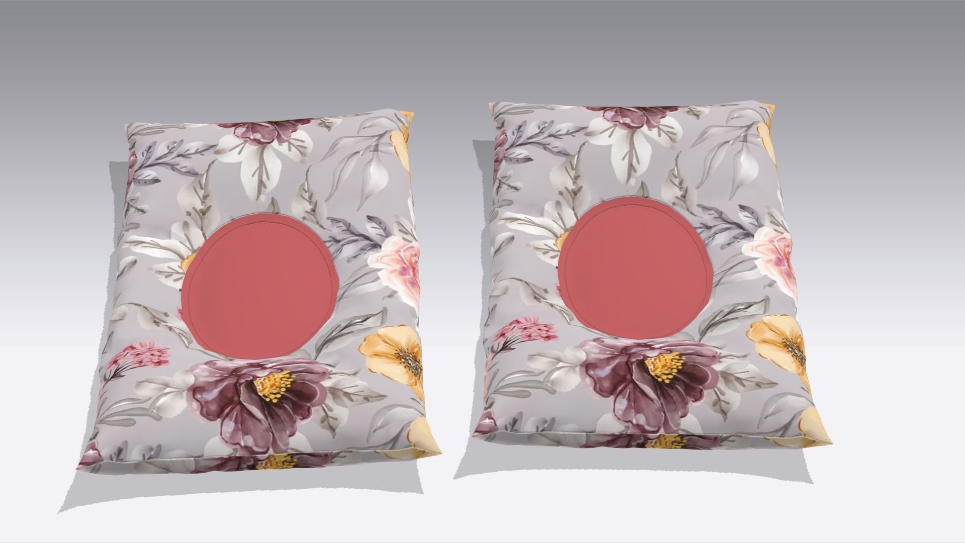 Pillow Low-poly 3D model_2