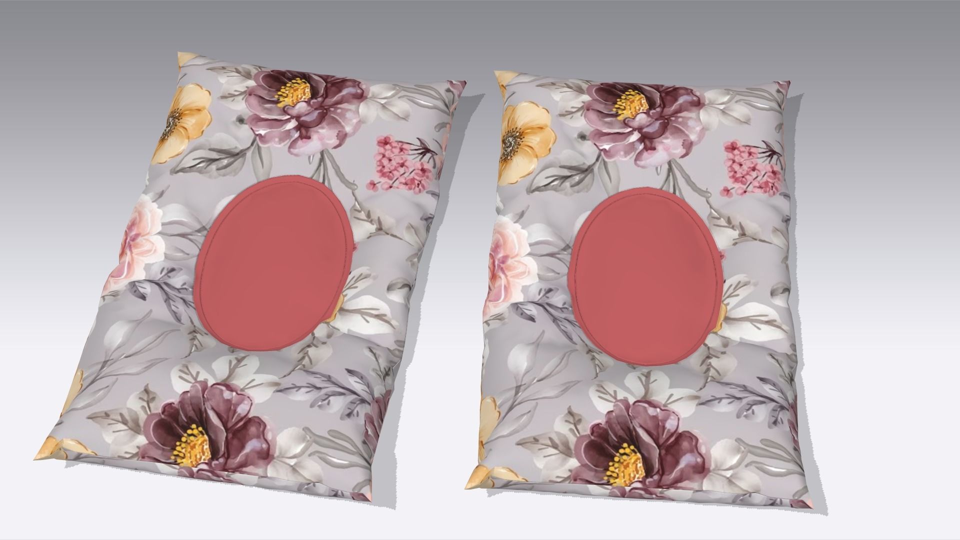 Pillow Low-poly 3D model_3