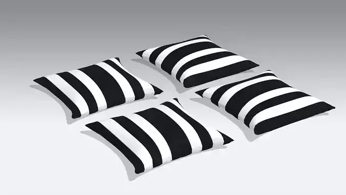 Pillow Low-poly 3D model