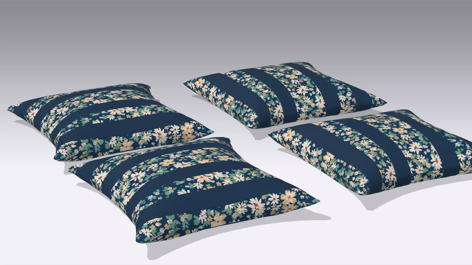 Pillow Low-poly 3D model_0