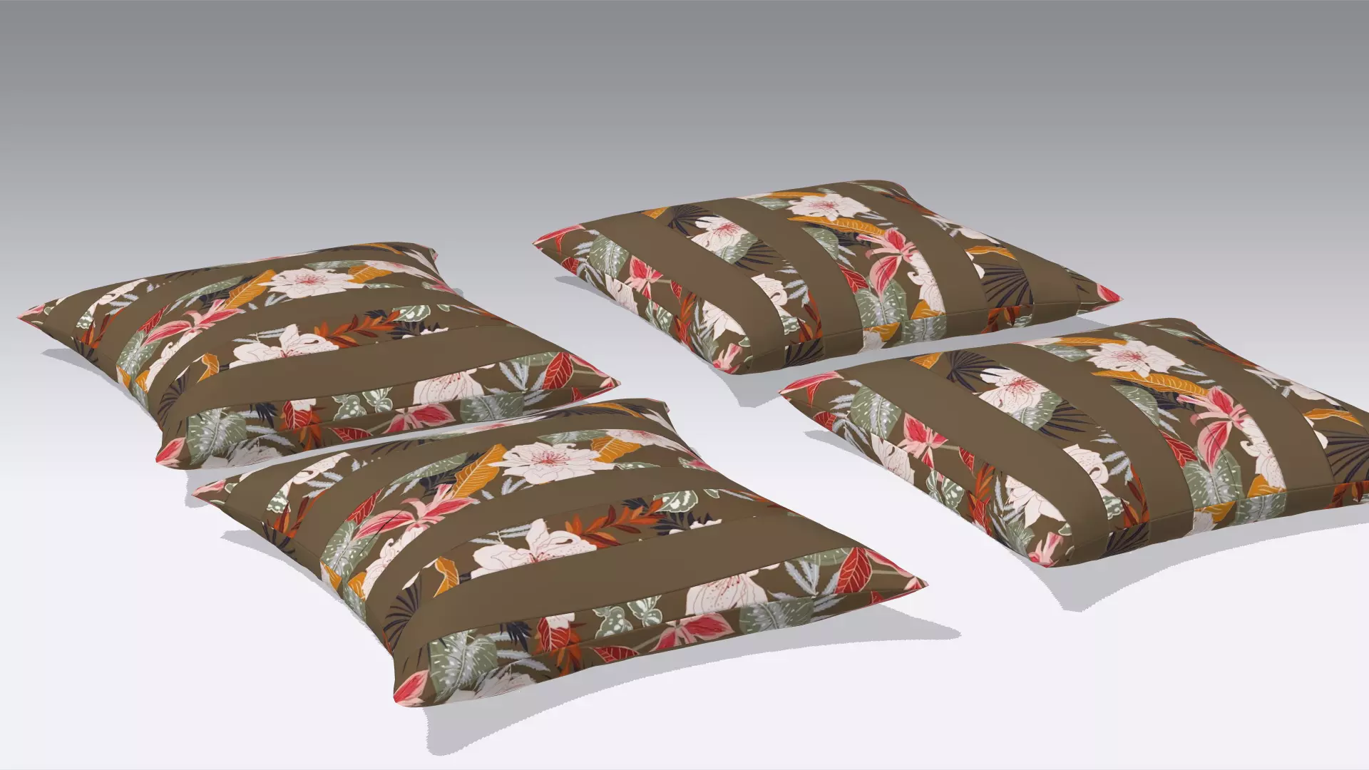 Pillow Low-poly 3D model_0