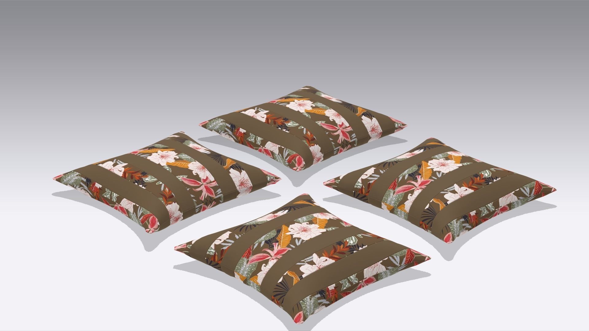 Pillow Low-poly 3D model_5