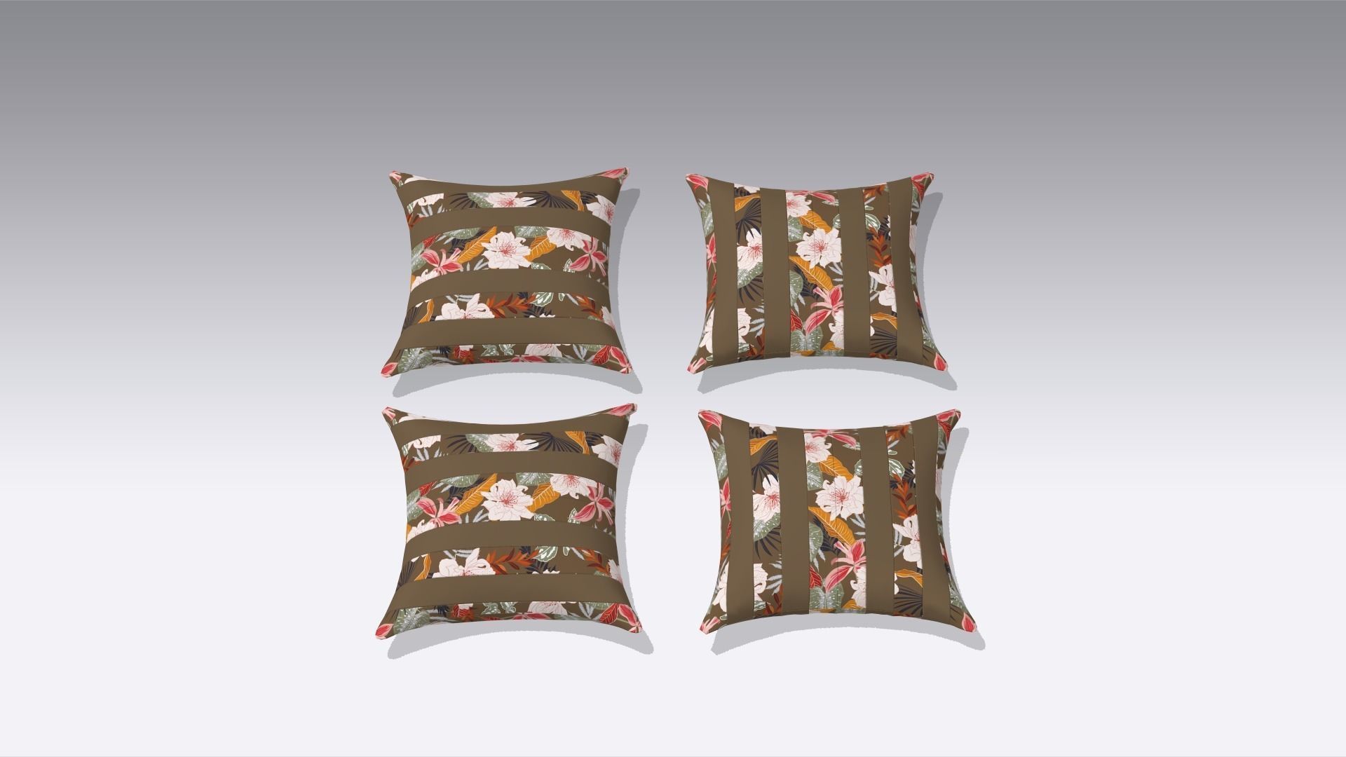 Pillow Low-poly 3D model_4