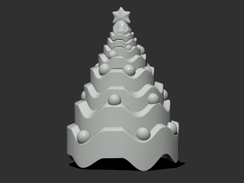 Christmas Tree 3D print model_2