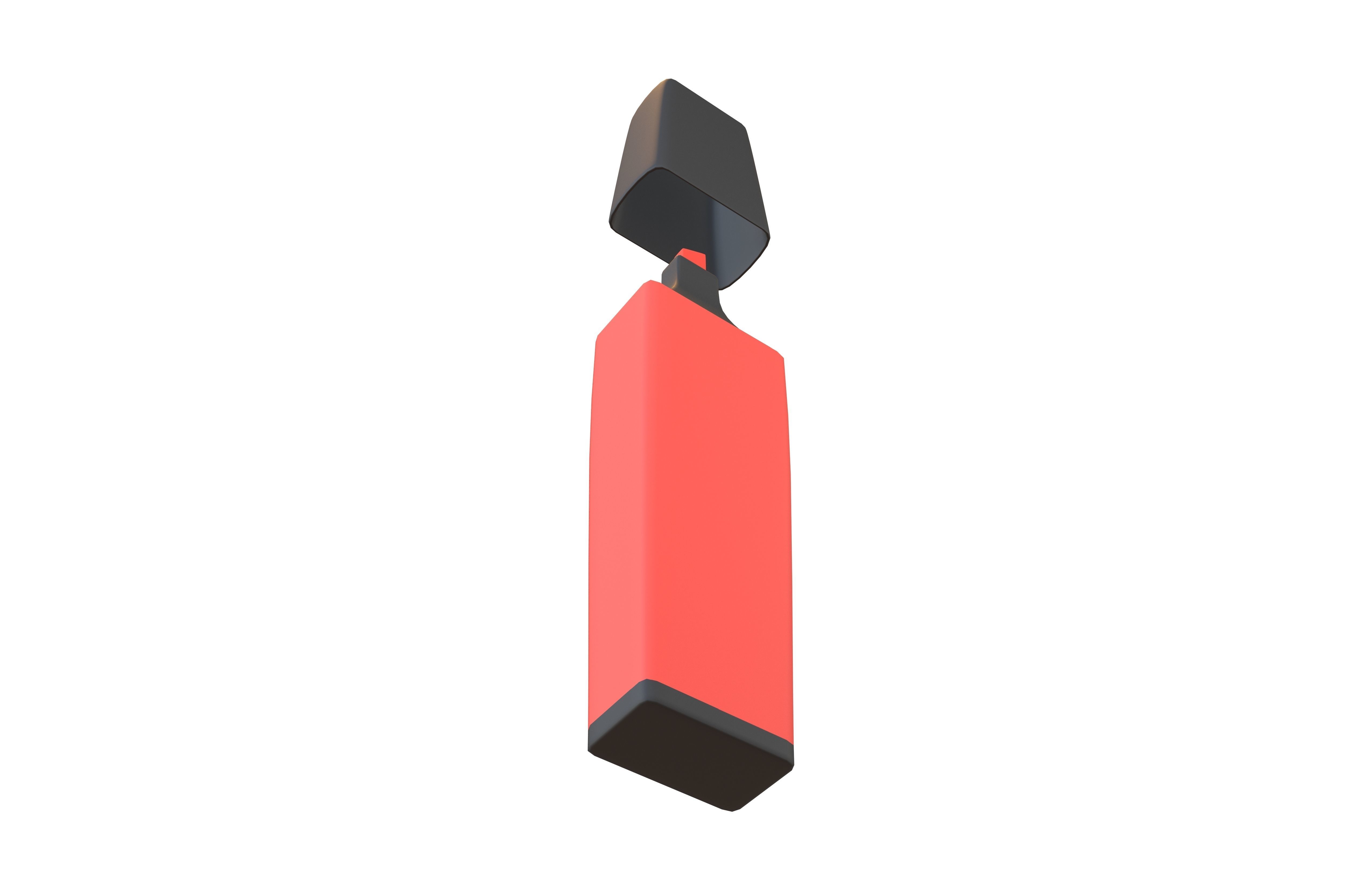 Highlighter Pens v1 005 Low-poly 3D model_2