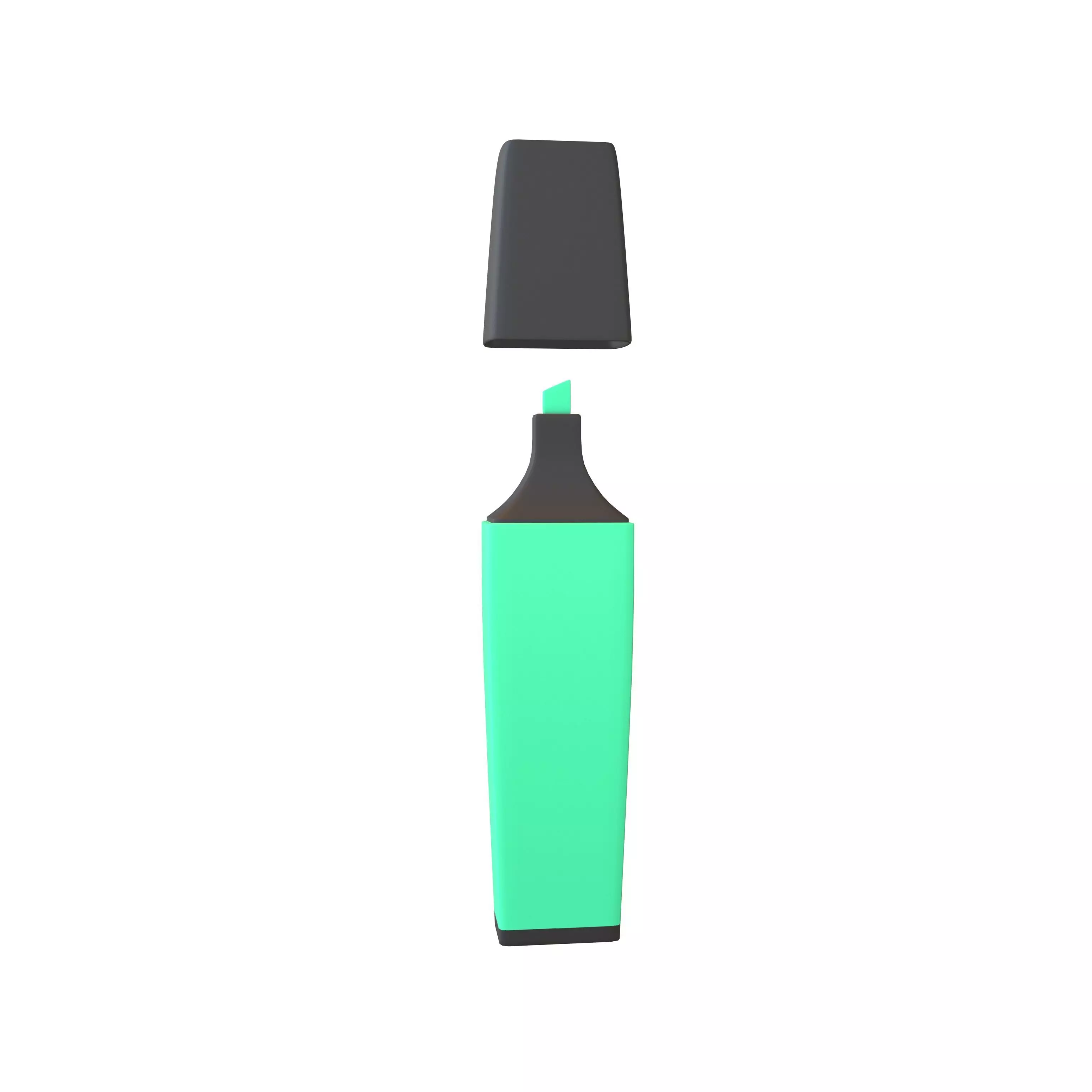 Highlighter Pens v1 007 Low-poly 3D model_0